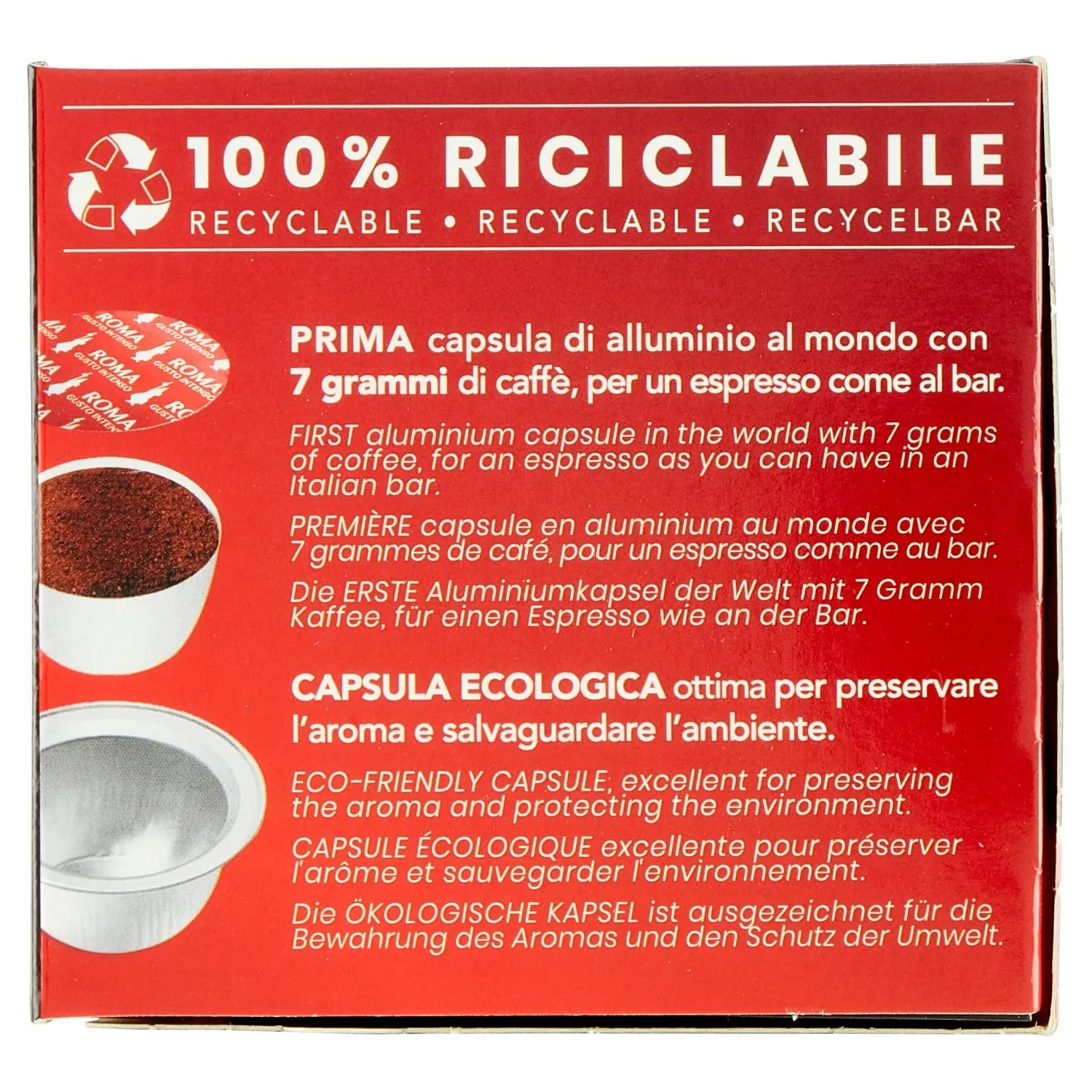 Bialetti Caffè d'Italia Roma - 32 Capsule Alluminio