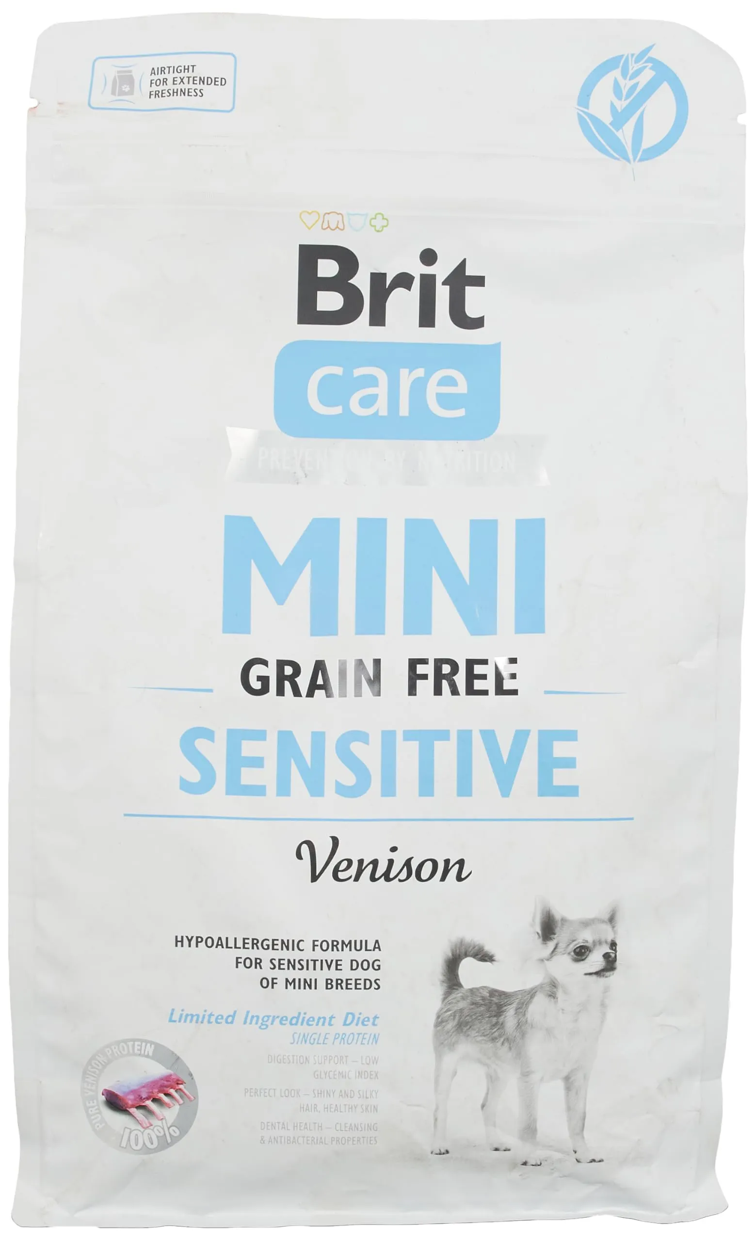 Brit Care Mini Sensitive Grain Free al Cervo Ipoallergenico - 2 kg