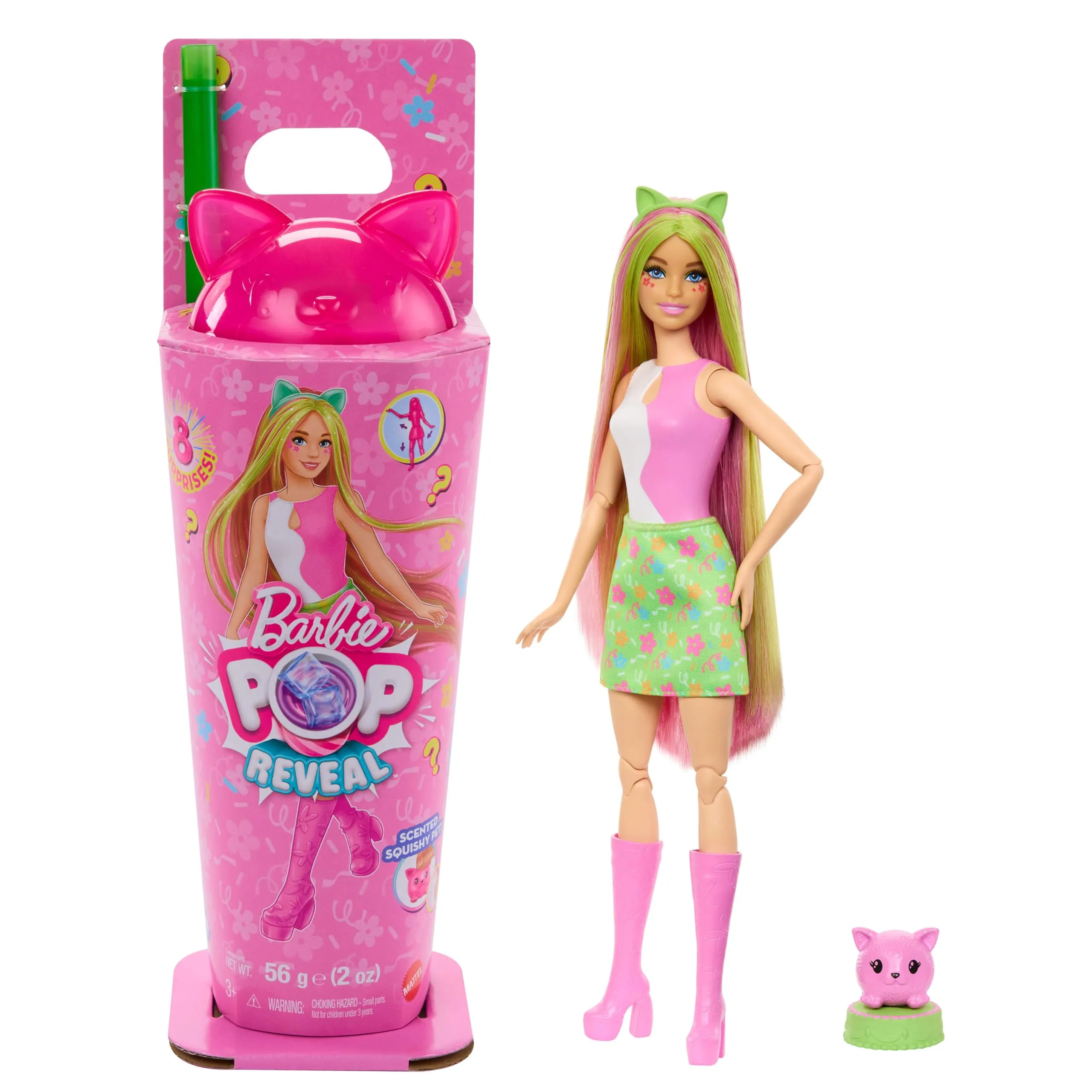 Barbie Pop Reveal Serie Animal Party Gattino JCN88