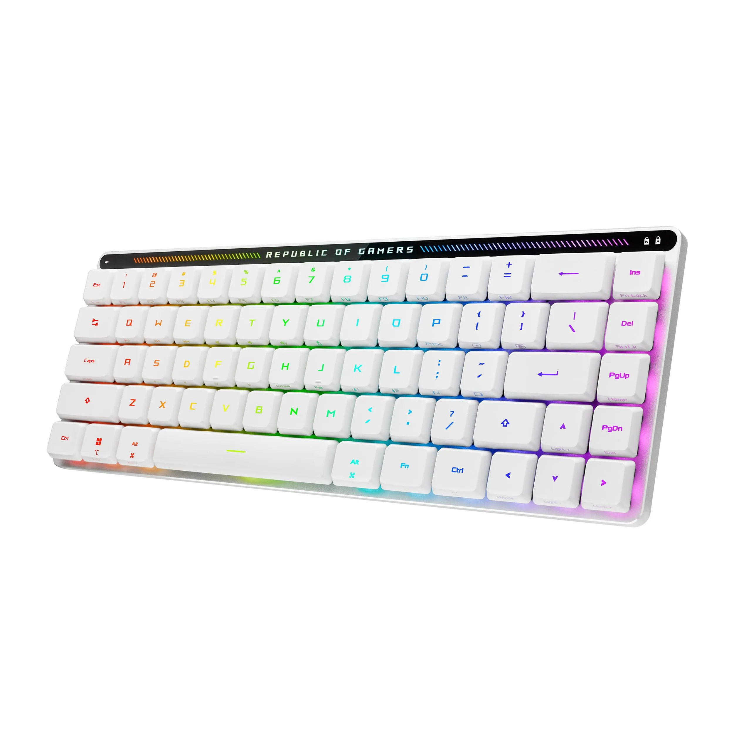 ASUS ROG Falchion RX Low Profile, Tastiera Wireless da Gaming Bianca