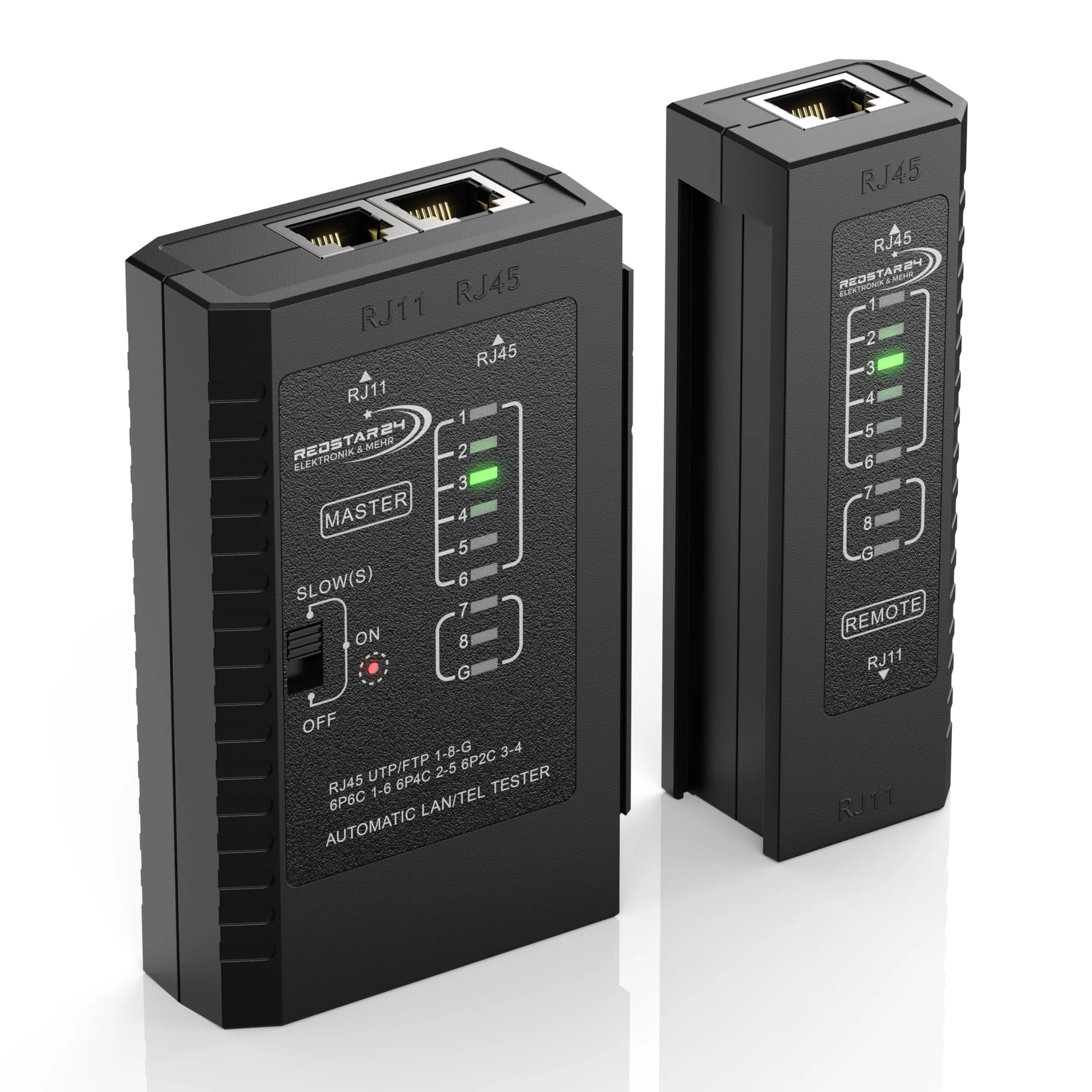 RedStar24 Tester di Rete per Cavi LAN RJ45/RJ11/RJ12