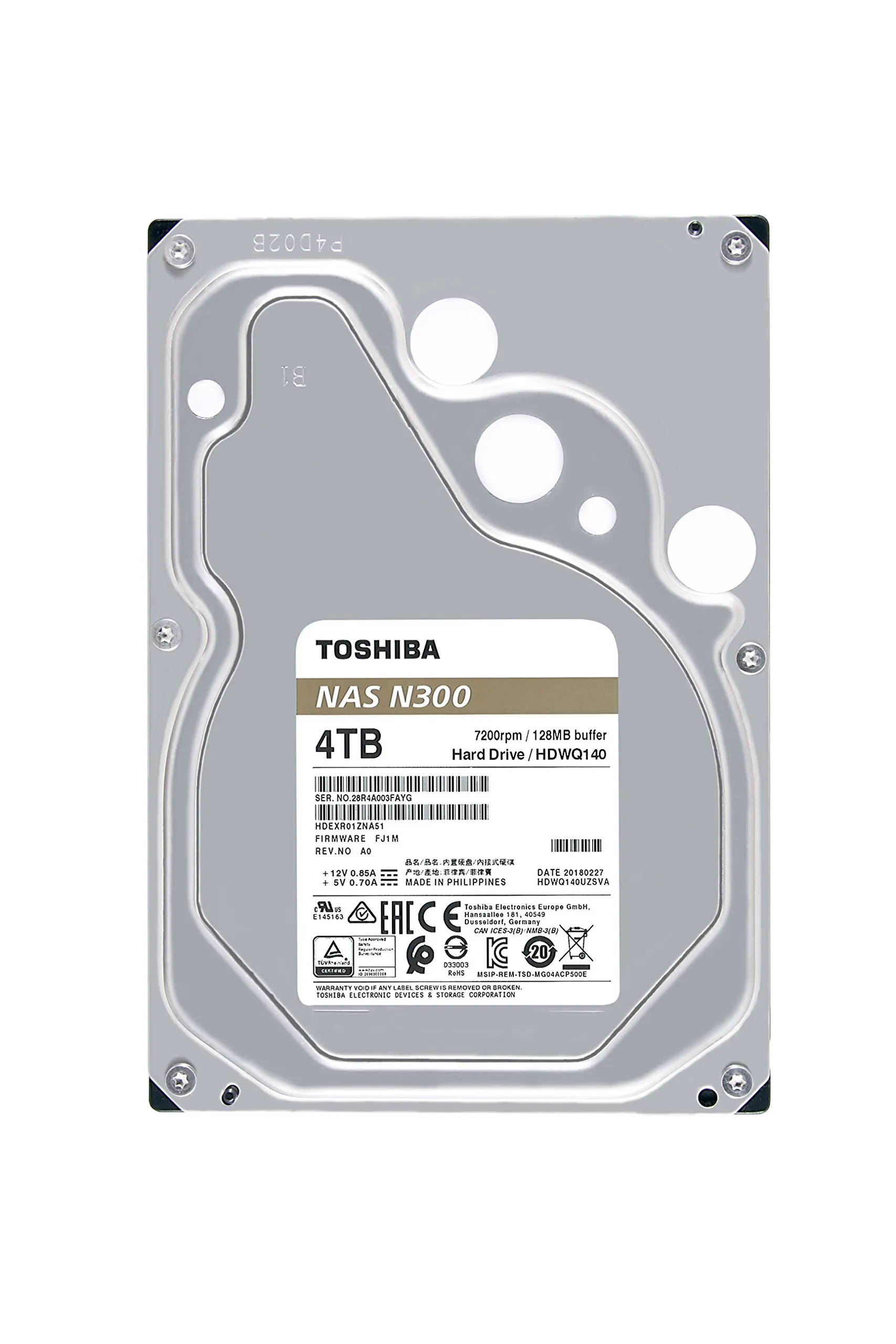 Toshiba N300 4TB NAS Hard Drive