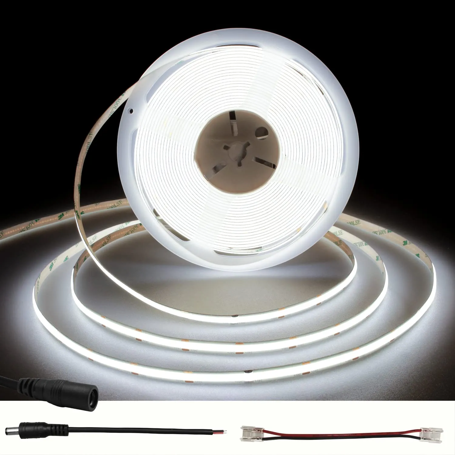 TTWAY Striscia LED COB 10 Metri 6000K Bianco Freddo