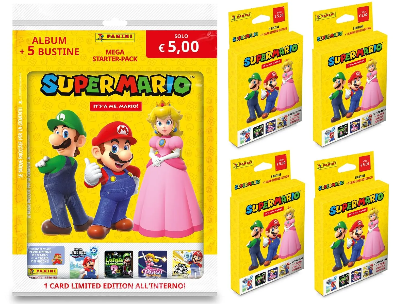 Super Mario: It's-A-Me, Mario! Sticker Collection Panini - Super Starter Pack