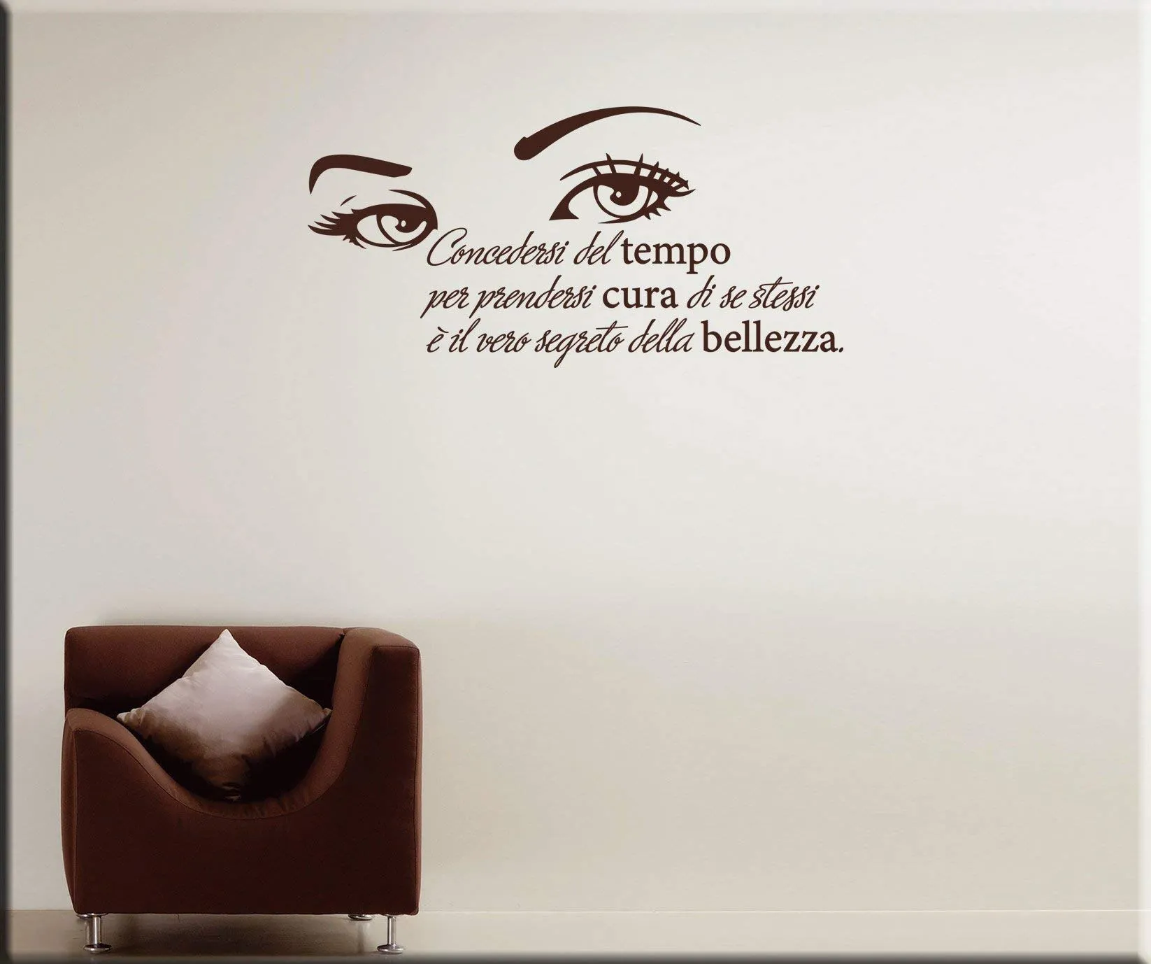 Adesivi Murali Frasi Bellezza: Wall Stickers Citazione Donna per Decorare con Stile