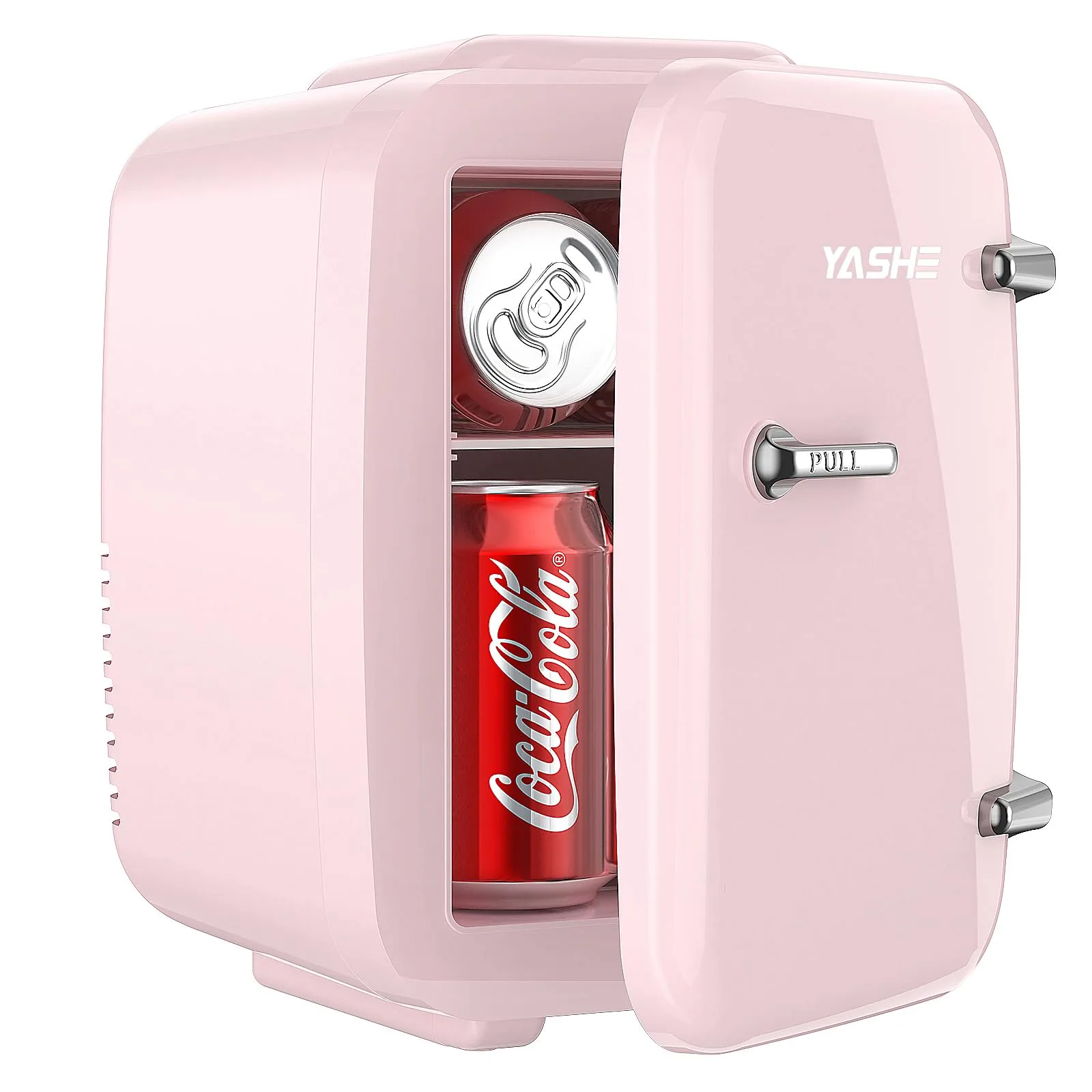 YASHE Mini Frigo da Camera 4L Rosa