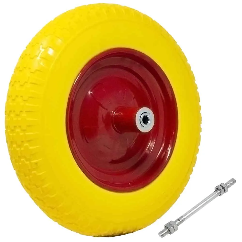 Bakaji Ruota Piena Antiforatura per Carriola - 35cm