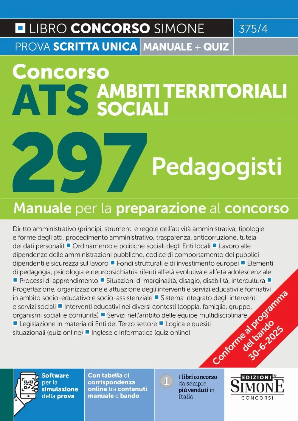 Concorso ATS 297 Pedagogisti - Manuale di Preparazione