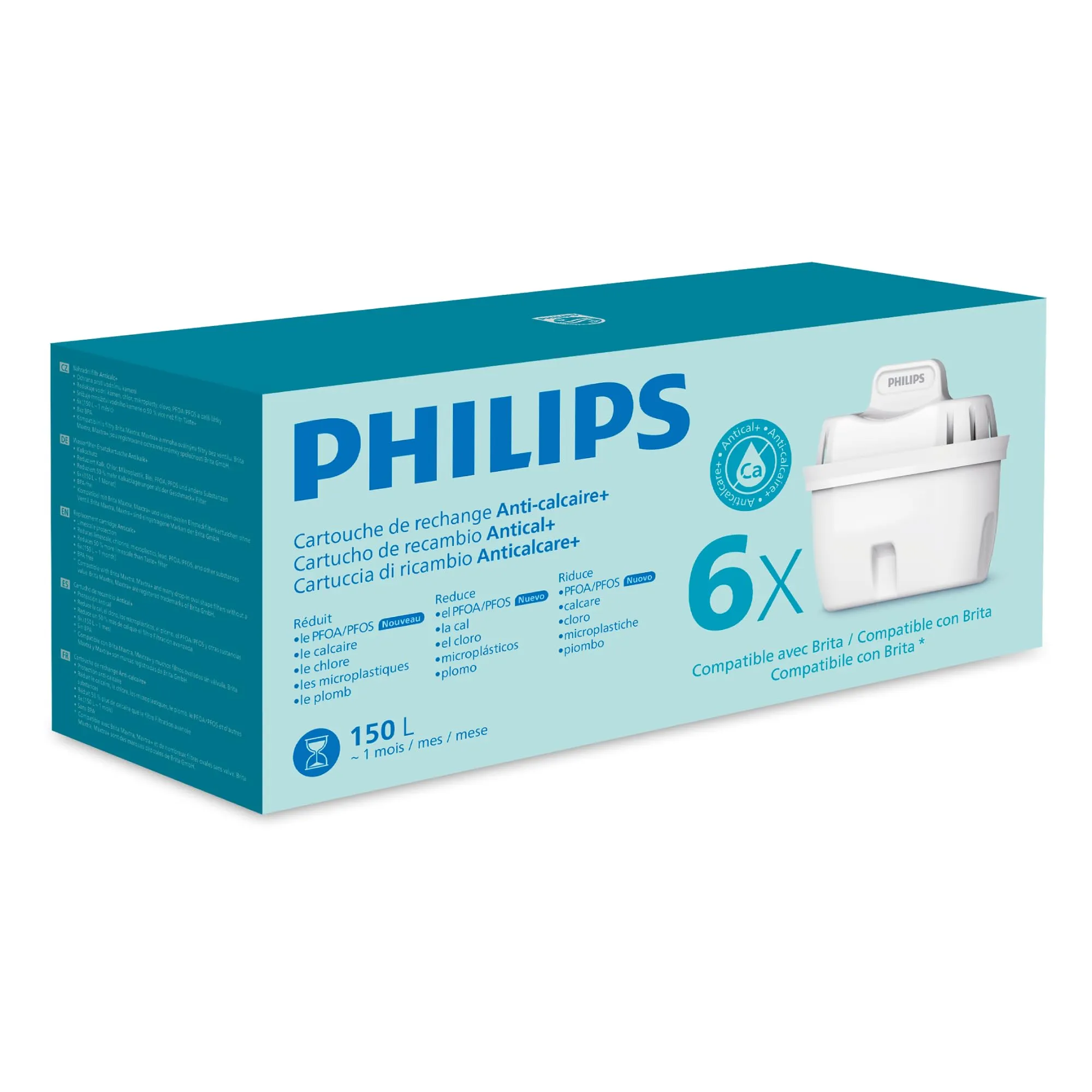 Philips Water Cartucce Filtranti Anticalcare+