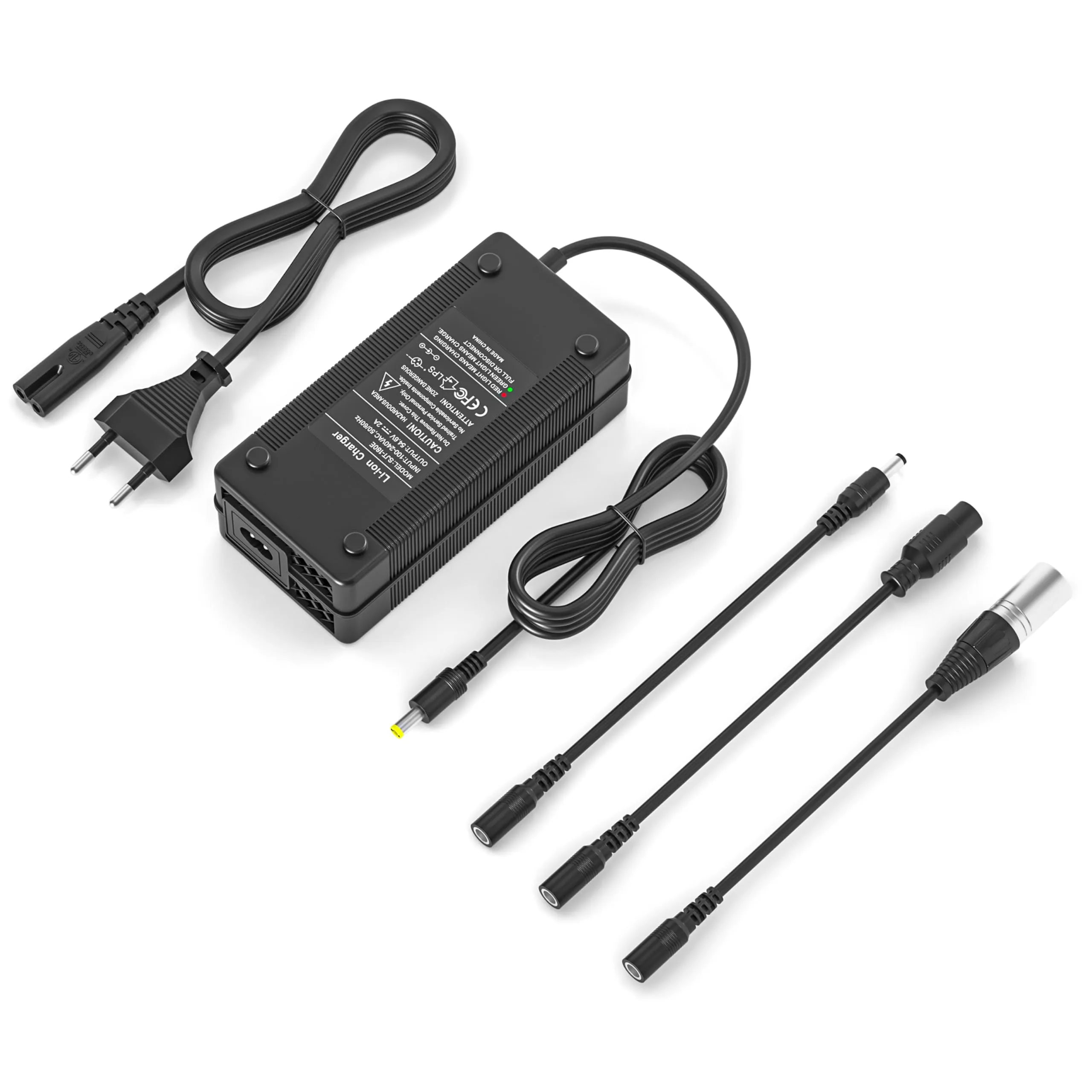 Caricatore Monopattino Elettrico Universale 54.6V 2A per Batterie 48V