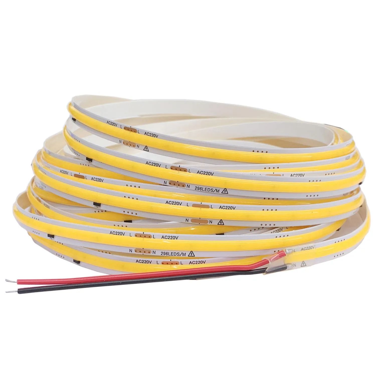 Striscia LED COB 220V - 10 Metri, Bianco Naturale 4000K, Alta Luminosità