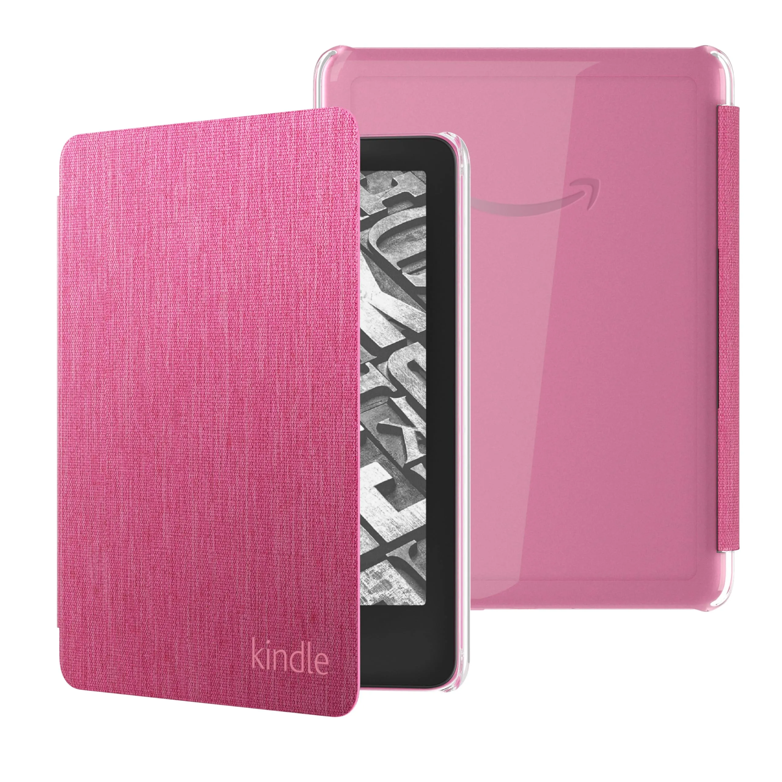 Custodia in tessuto con retro trasparente per Kindle Paperwhite (modello 2024) e Kindle Colorsoft Signature Edition