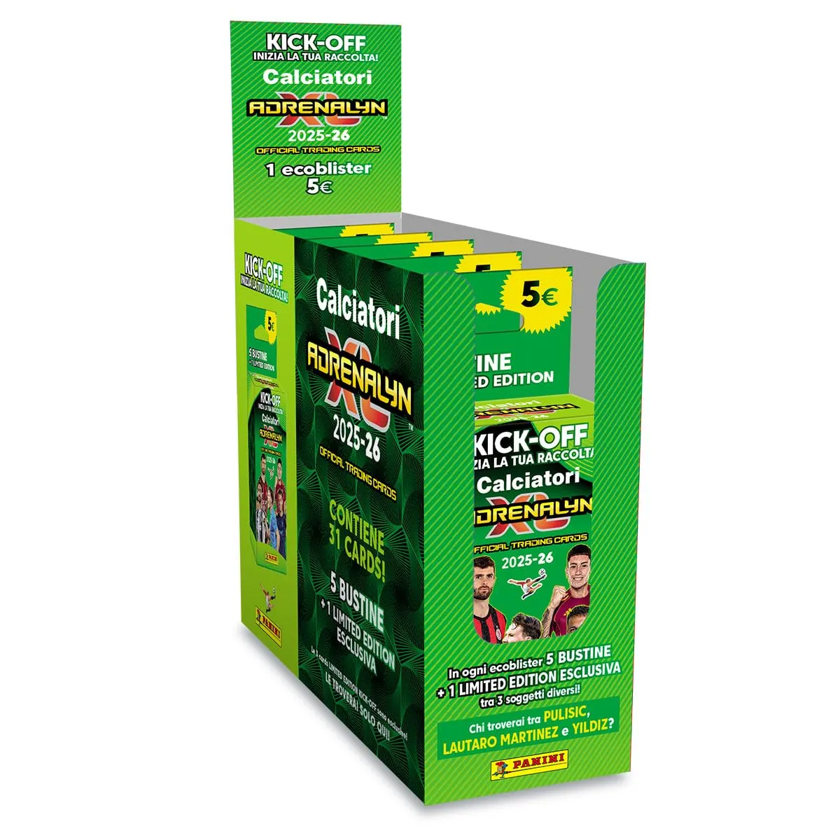 Calciatori Adrenalyn XL™ 2025-2026 - Kick-Off Pack da 25 Bustine Panini
