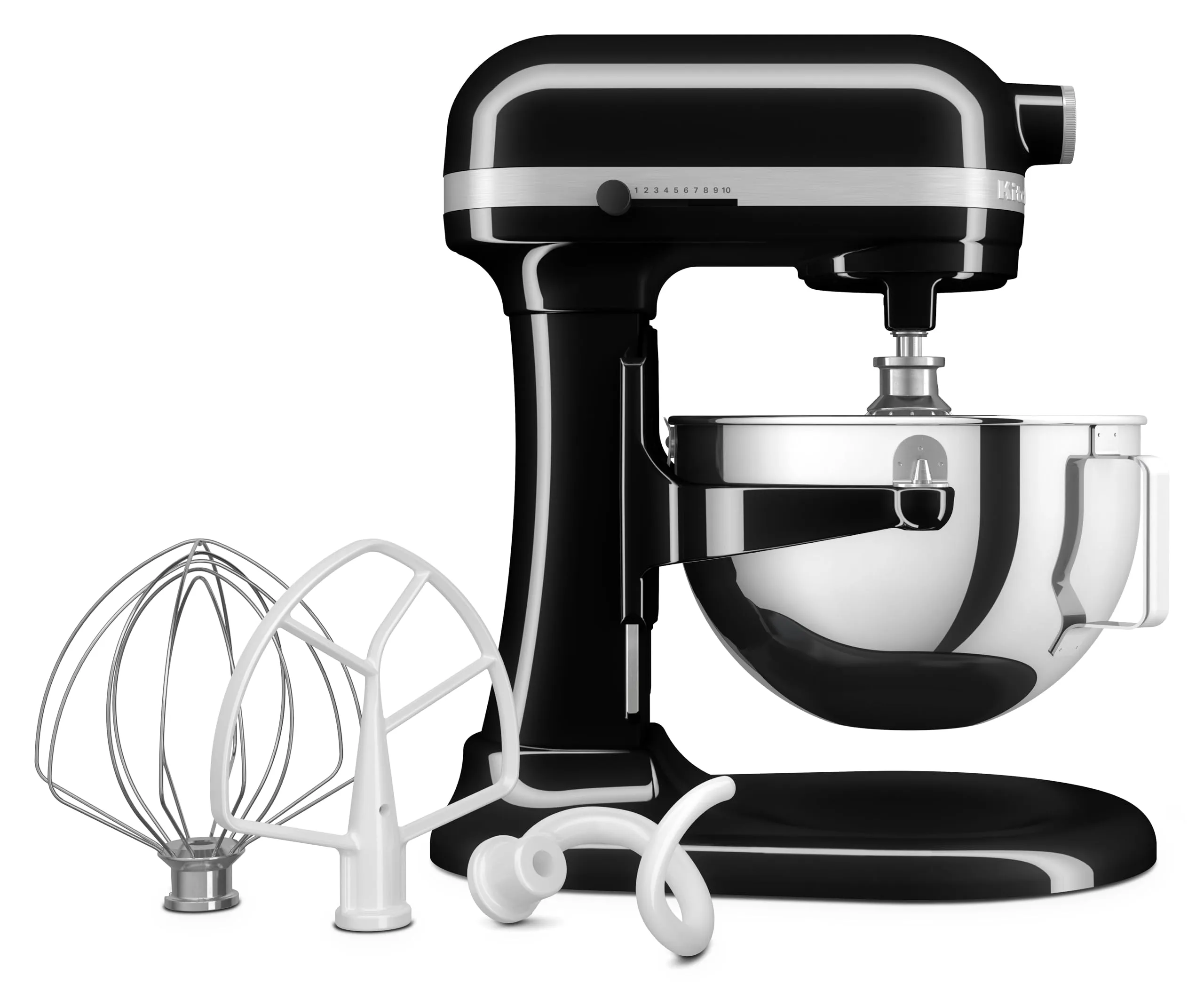KitchenAid HEAVY DUTY - PLANETARIA CON CIOTOLA SOLLEVABILE DA 5,2 L - NERO ONICE 5KSM55SXXEOB
