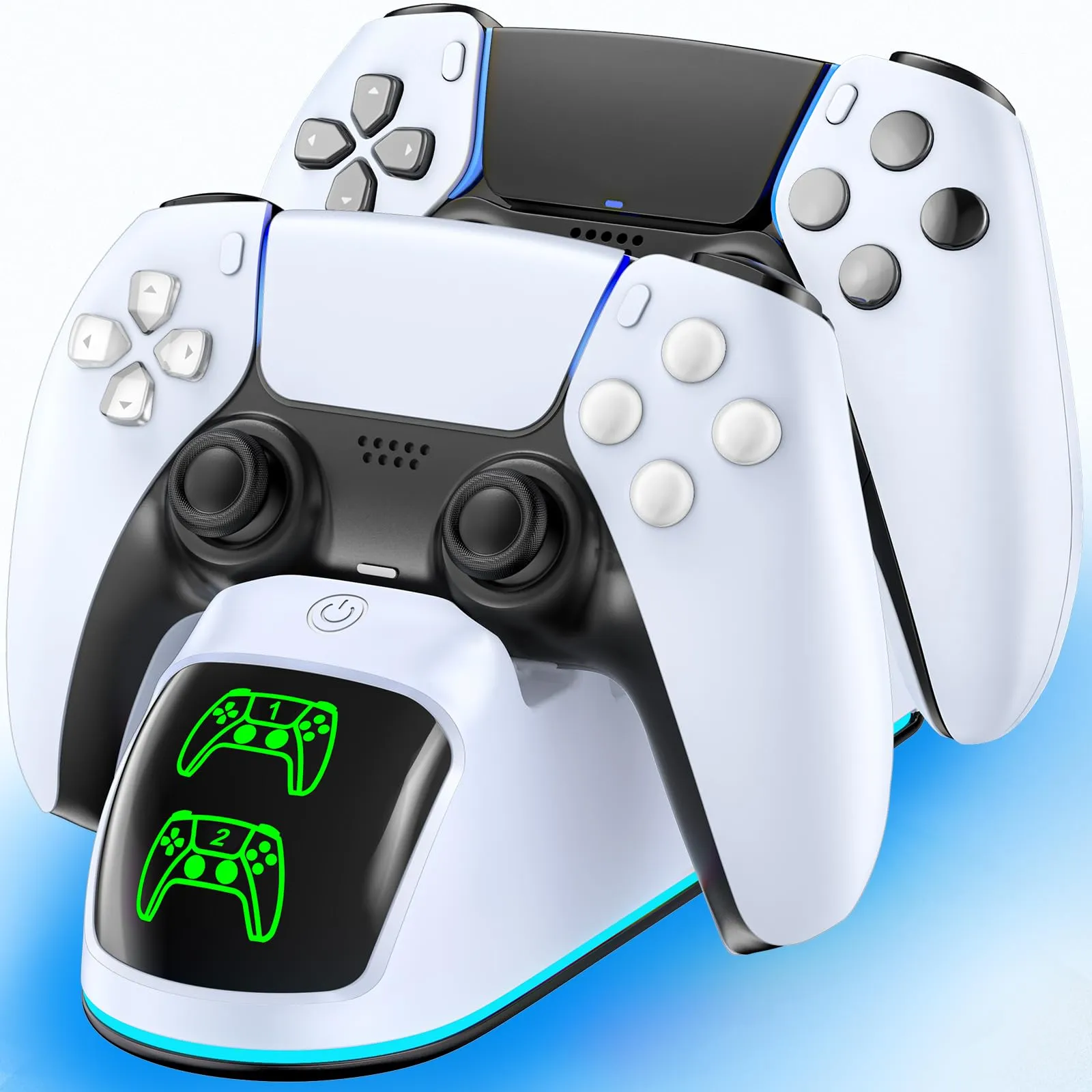 Rysker RGB Stazione di Ricarica per Controller PS5