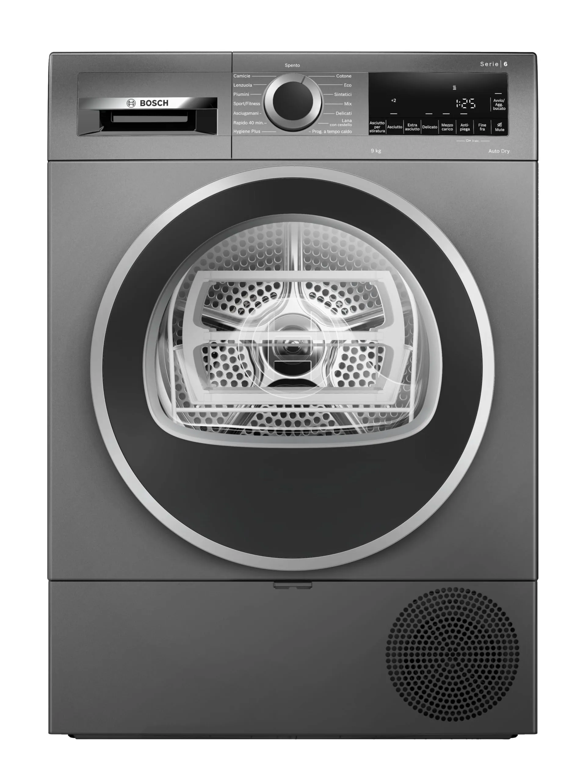 Bosch WQG243DRII Serie 6 Asciugatrice a Pompa di Calore