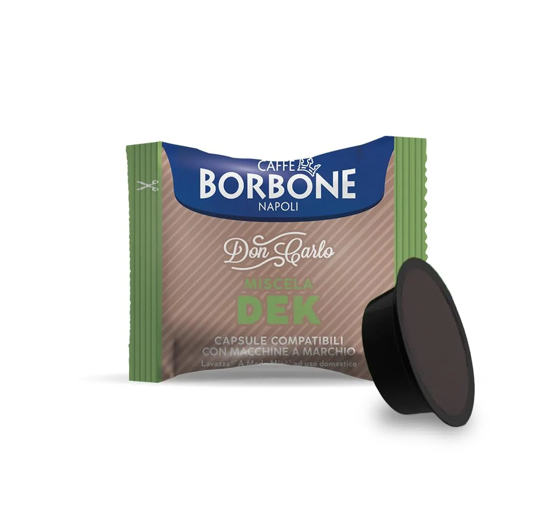 Caffè Borbone Don Carlo Miscela Decaffeinata - 50 Capsule Compatibili Lavazza A Modo Mio