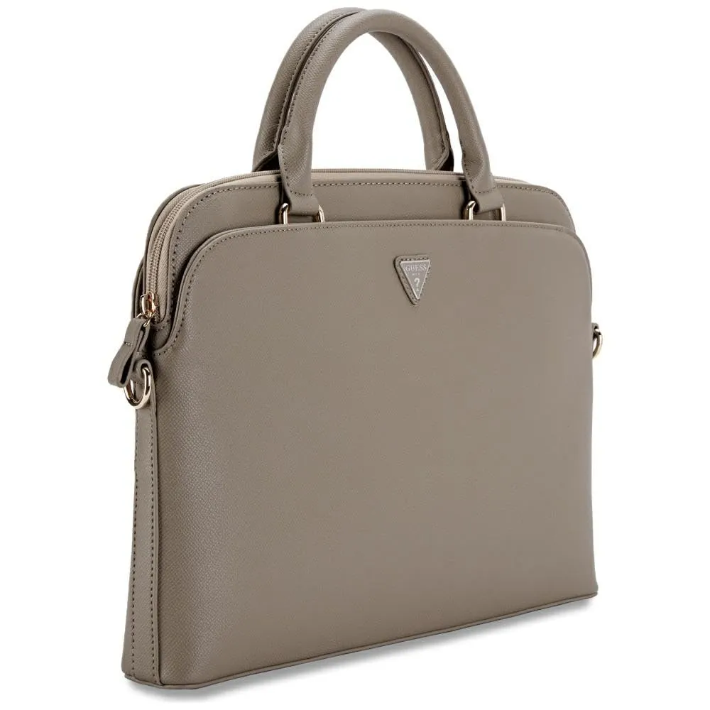 CG MOBILE Guess Grained - Borsa per Laptop Fino a 15 Pollici - Marrone