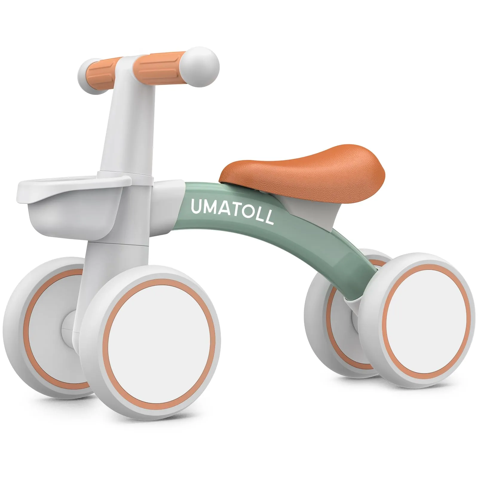 Umatoll Bicicletta Senza Pedali Verde per Bambini 12-24 Mesi