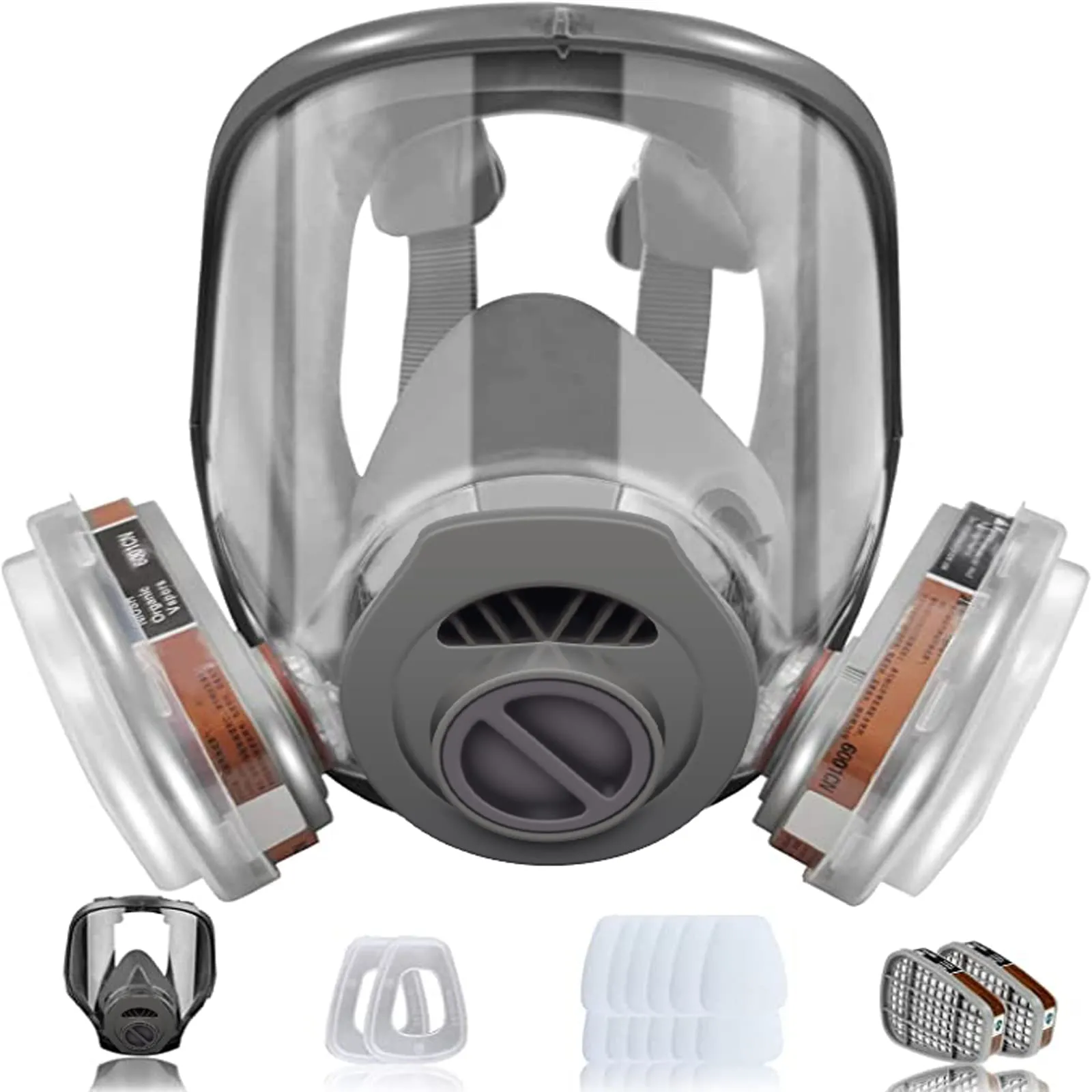 Maschera Respiratoria Professionale a Pieno Facciale con Filtri 18-in-1