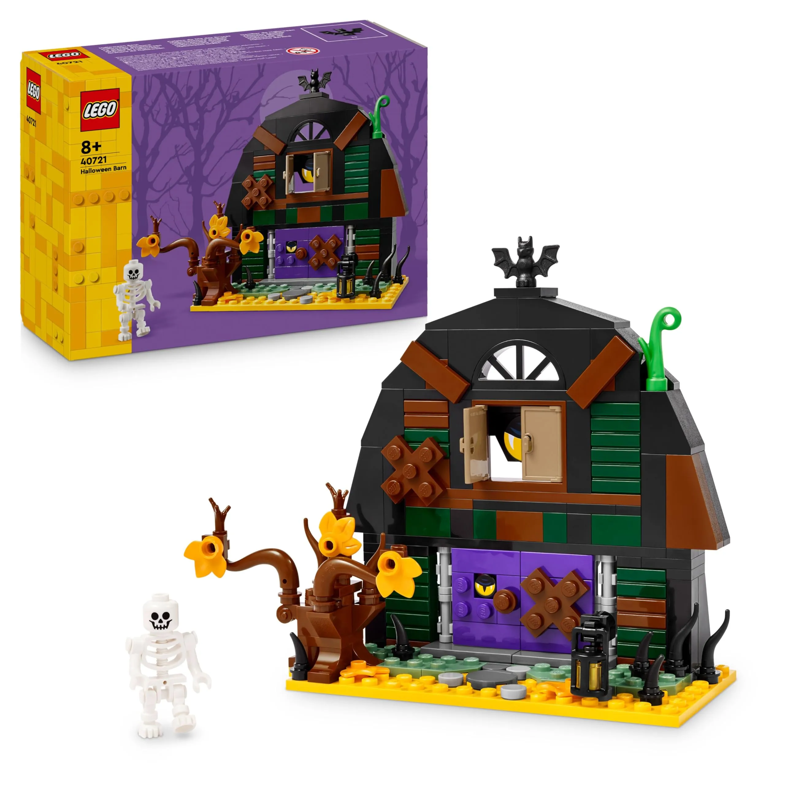 LEGO Granaio di Halloween - Giocattolo da Esposizione con Minifigure Scheletro (40721)