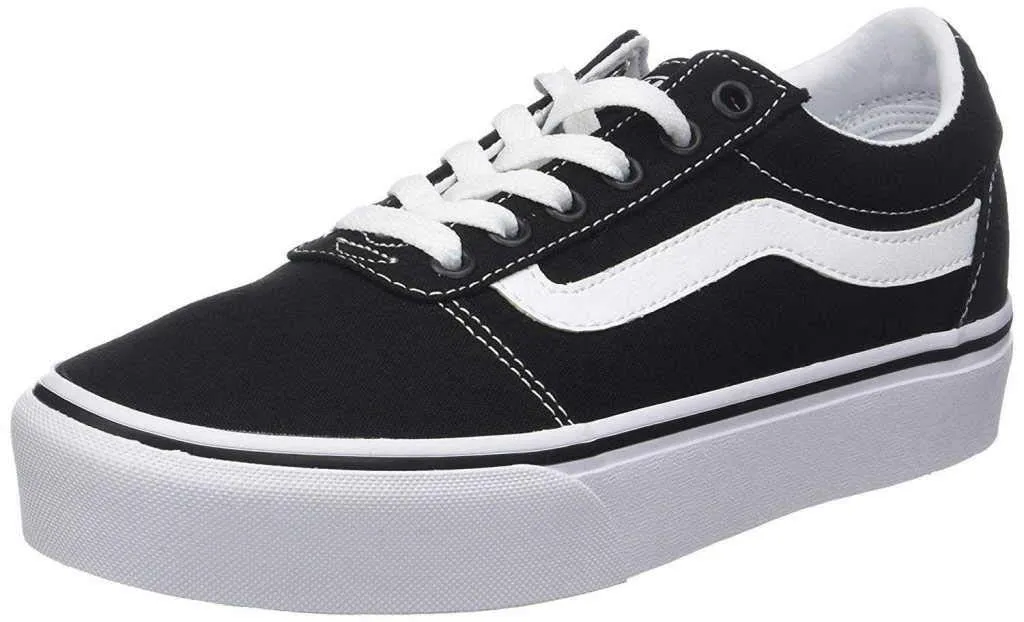 Vans Ward Platform Scarpe Donna Nere e Bianche