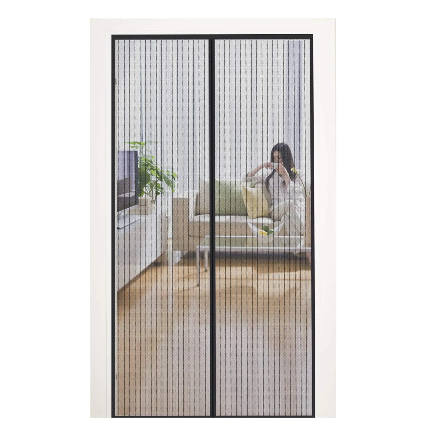 MYCARBON Zanzariera Magnetica per Porta 120x240cm