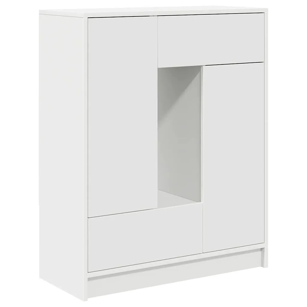 vidaXL Credenza con cassetti e ante bianca