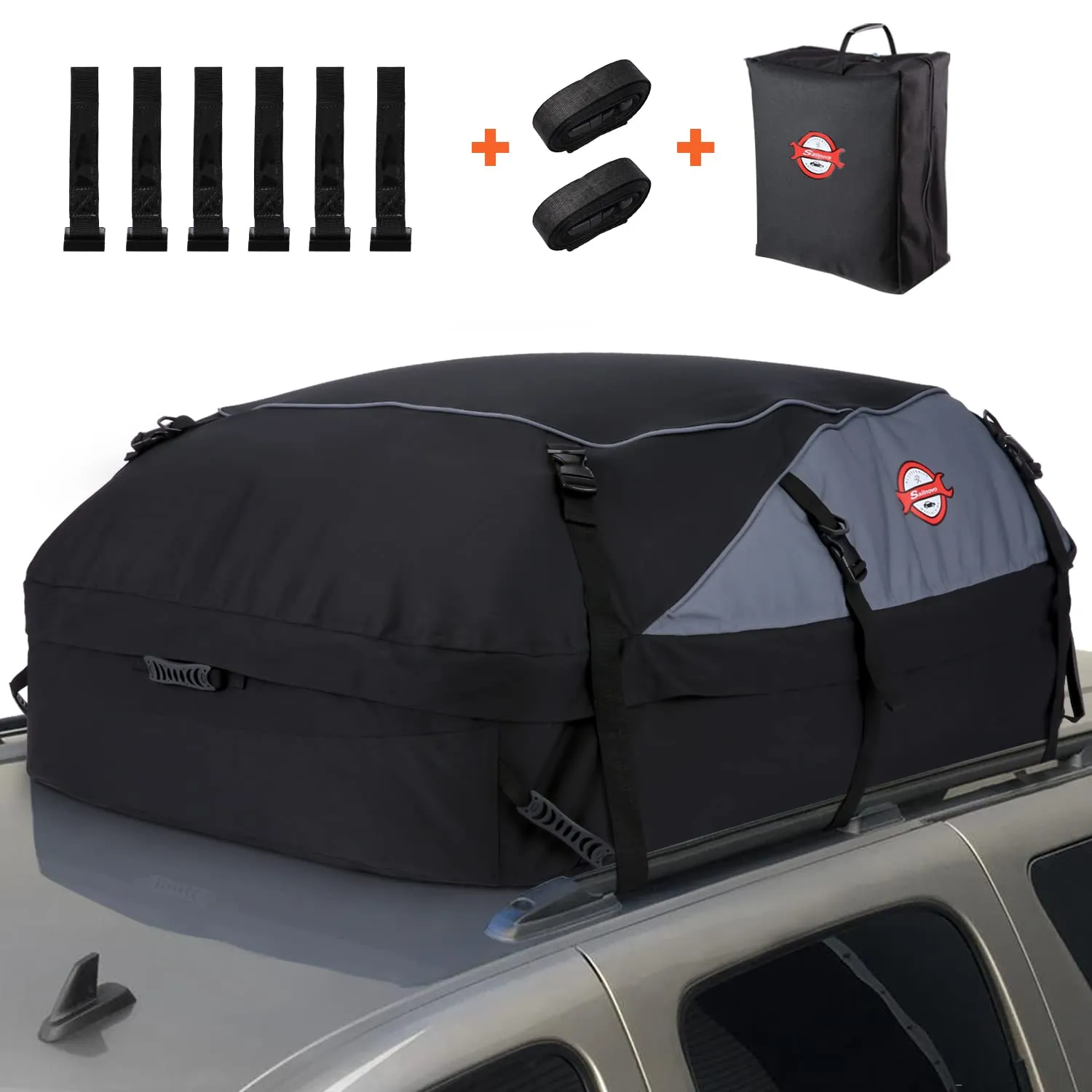 Sailnovo Box da Tetto Auto Pieghevole Impermeabile 580L