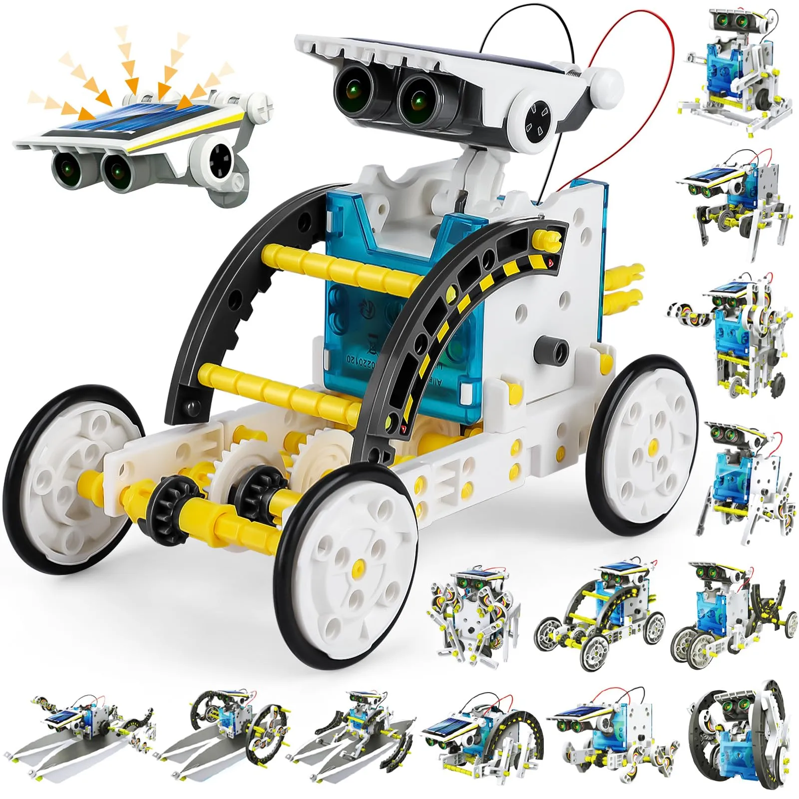 Energia Solare Robot, Kit di Costruzioni STEM 13 in 1 per Bambini