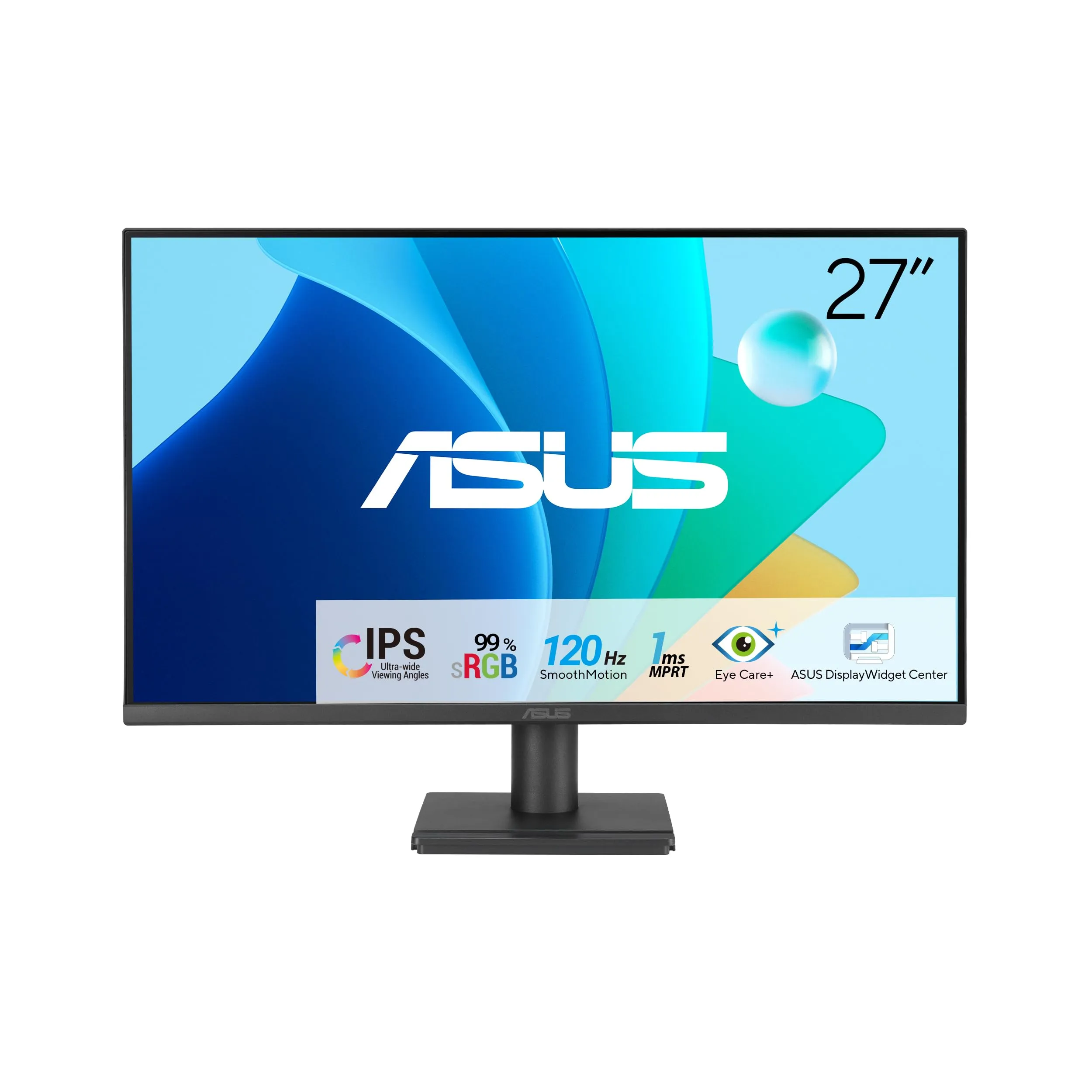 ASUS VA279HG Monitor 27" Full HD 120Hz IPS Eye Care Adaptive-Sync
