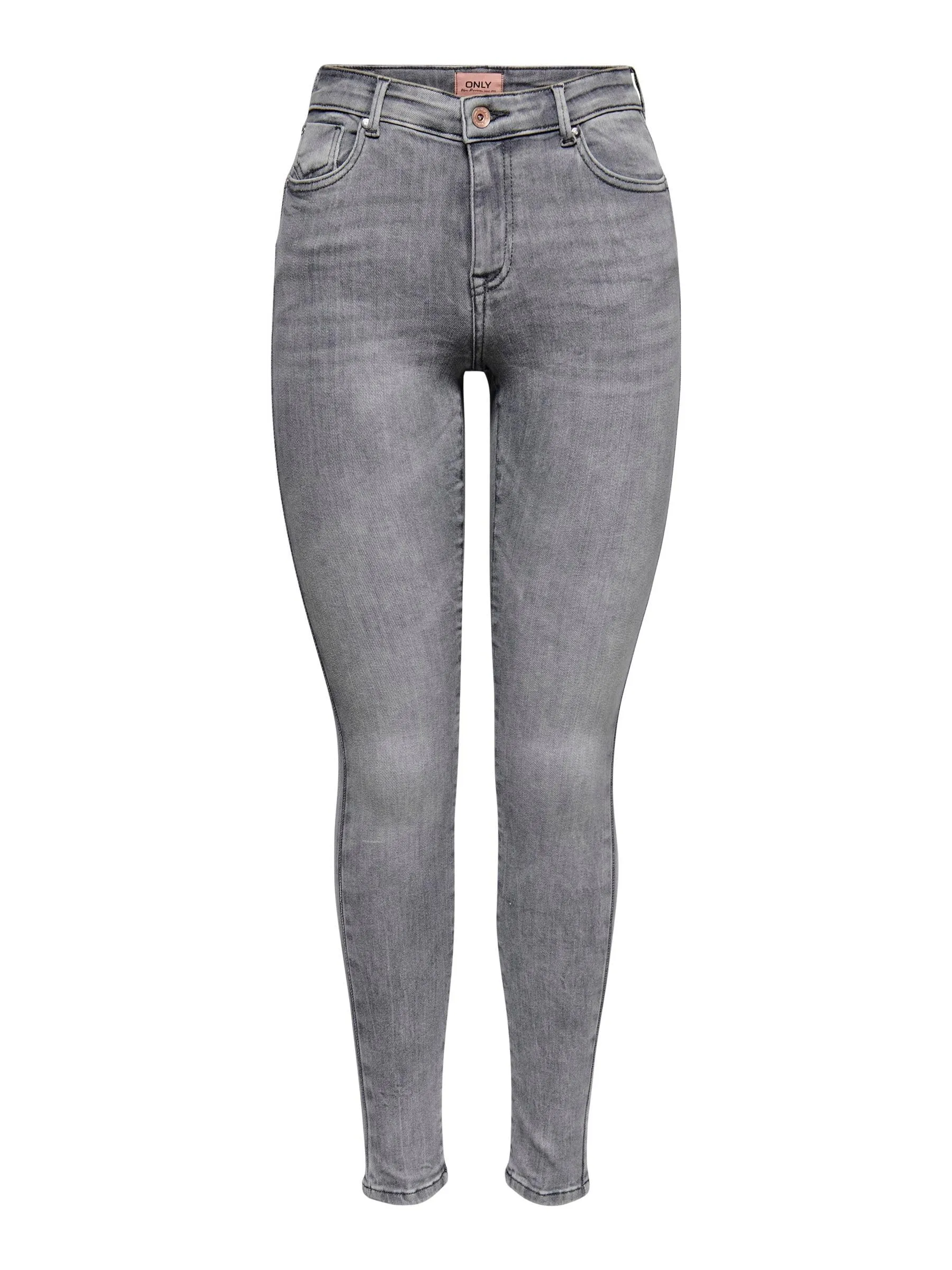 ONLY Jeans da Donna Skinny Fit ONLPower Life Mid Push Up Grigio Denim