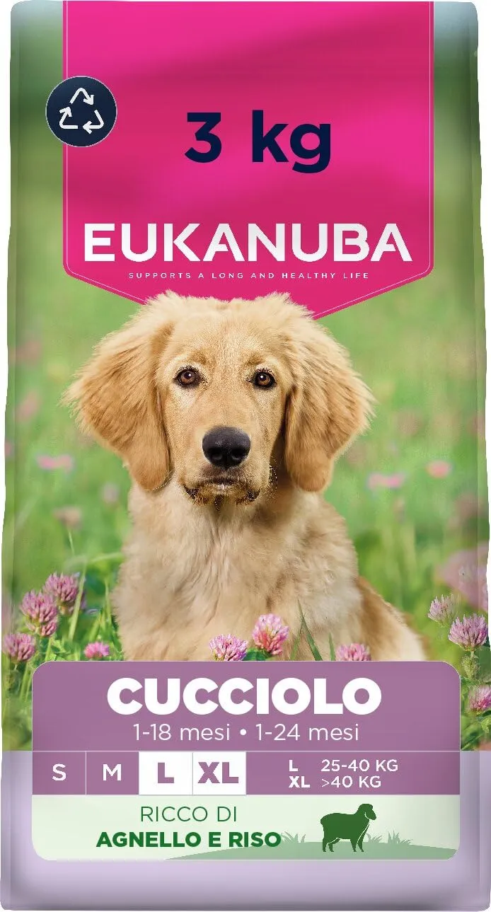 EUKANUBA Puppy Large Breed Agnello e Riso 3kg