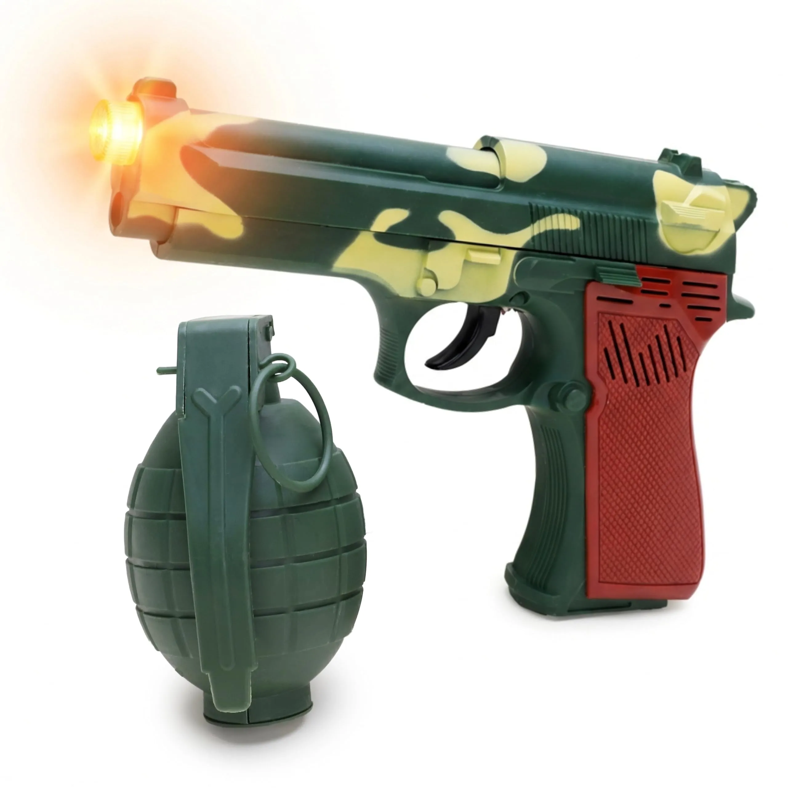 Toyland® Set di Armi Giocattolo Militare con Pistola e Granata