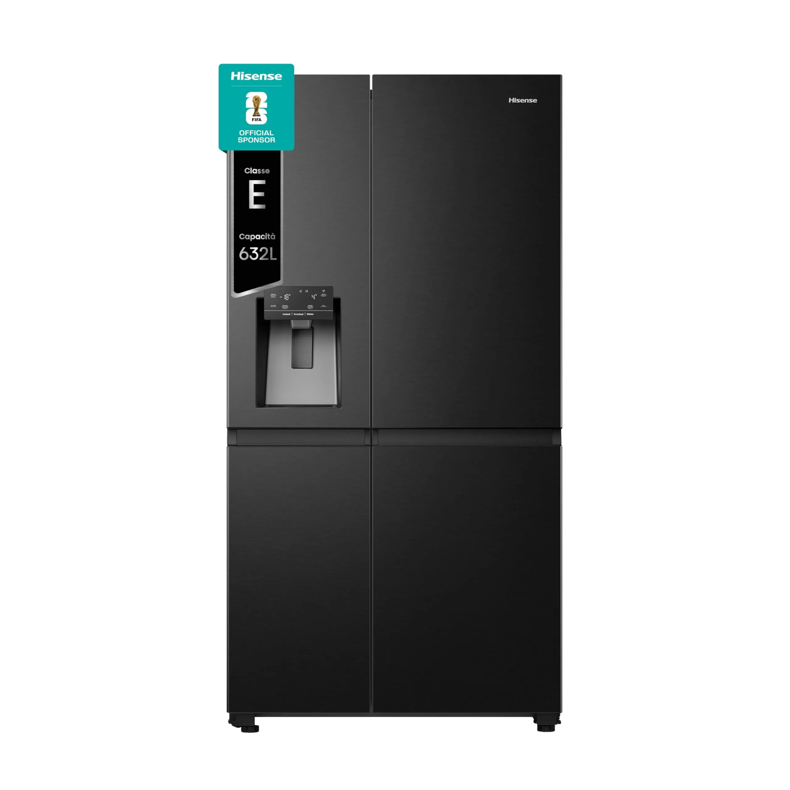 Hisense RS818N4TFE Frigorifero Side By Side Black Inox