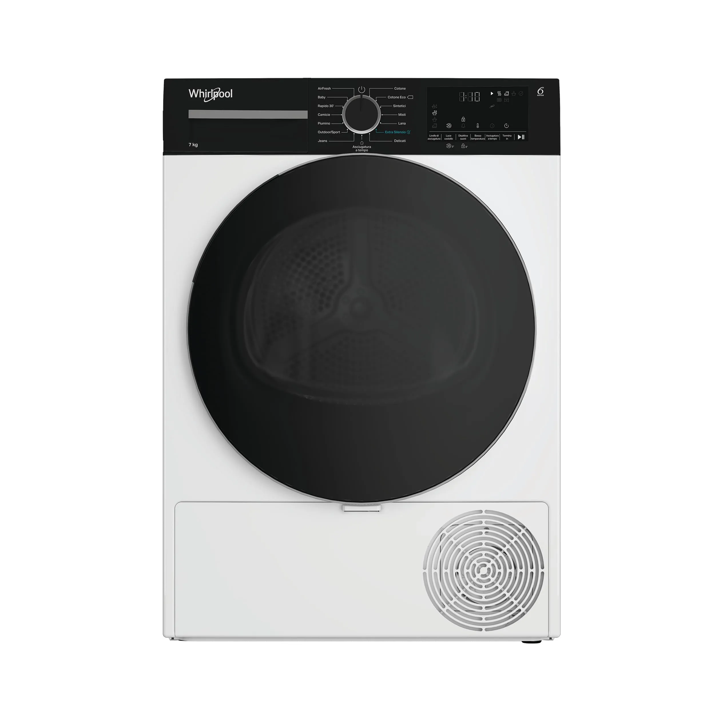 Whirlpool C WSD 74M WBS IT - Asciugatrice a Pompa di Calore 7 Kg