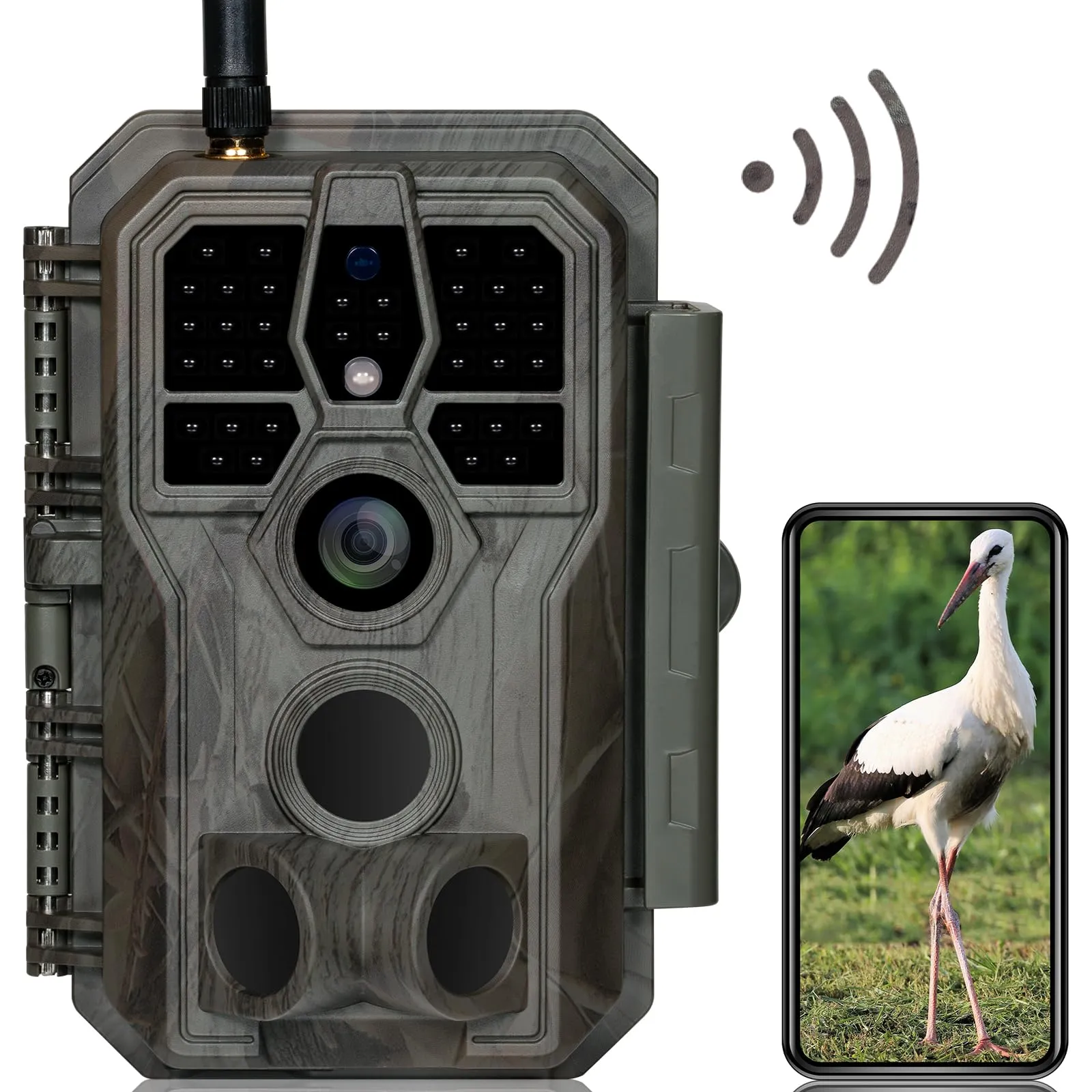 GardePro E8 Fotocamera da Caccia WiFi Bluetooth 64MP 1296P