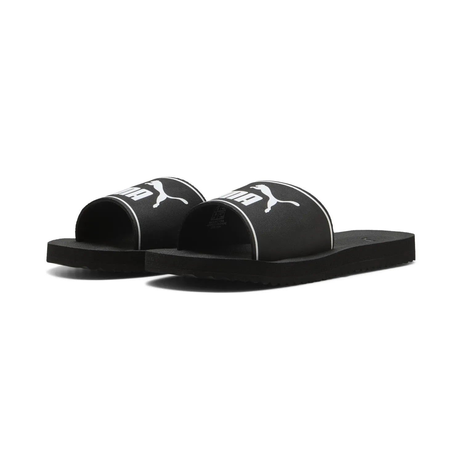 PUMA Purecat 2.0 Sandalo Scivolante Unisex, Nero/Bianco