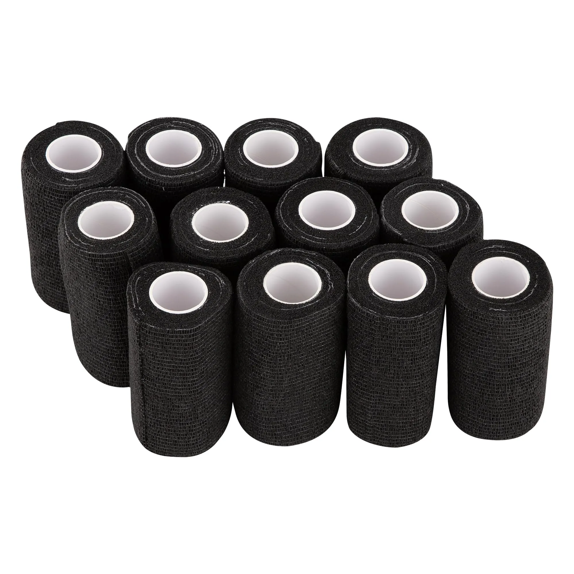 Garza Autoadesiva Coesiva Nera 10cm x 4.5m - 12 Rotoli