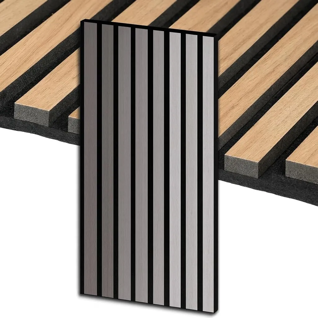Pannelli Fonoassorbenti Decorativi Effetto Legno Masterbrico 275x60 cm