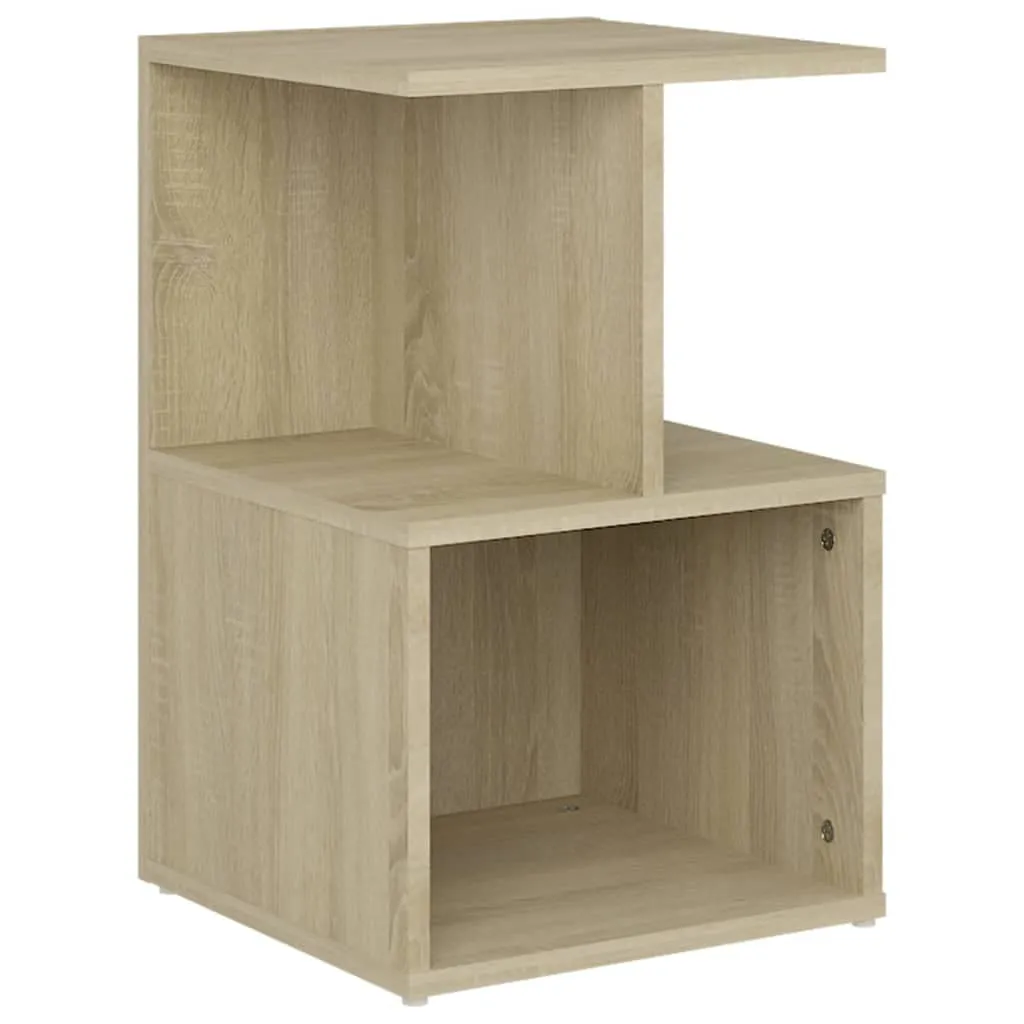 Comodino Rovere Sonoma 35x35x55 cm in Legno Multistrato vidaXL
