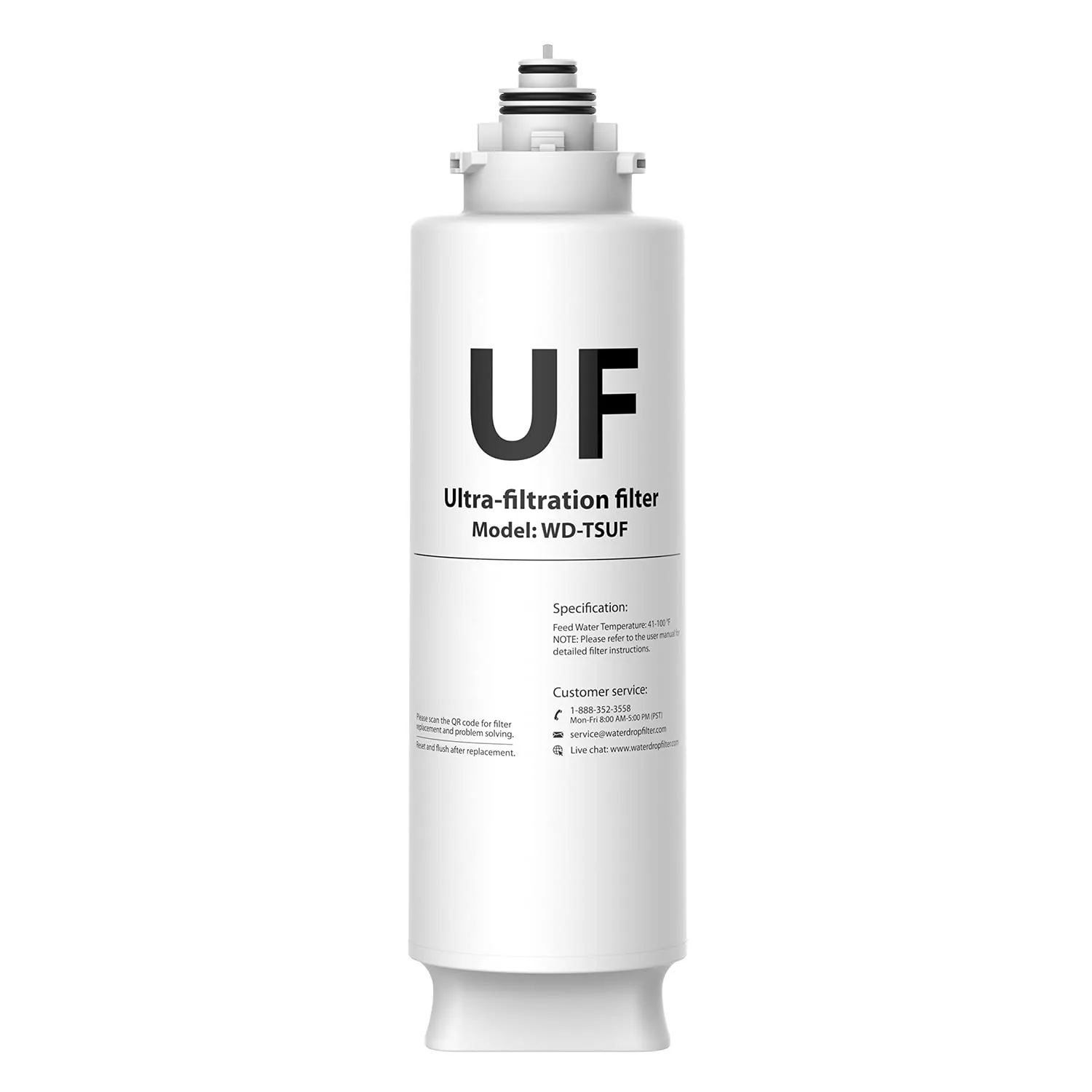 Waterdrop TSUF - Filtro di Ricambio per Sistema di Ultra Filtrazione Sottotavolo WD-TSU-W