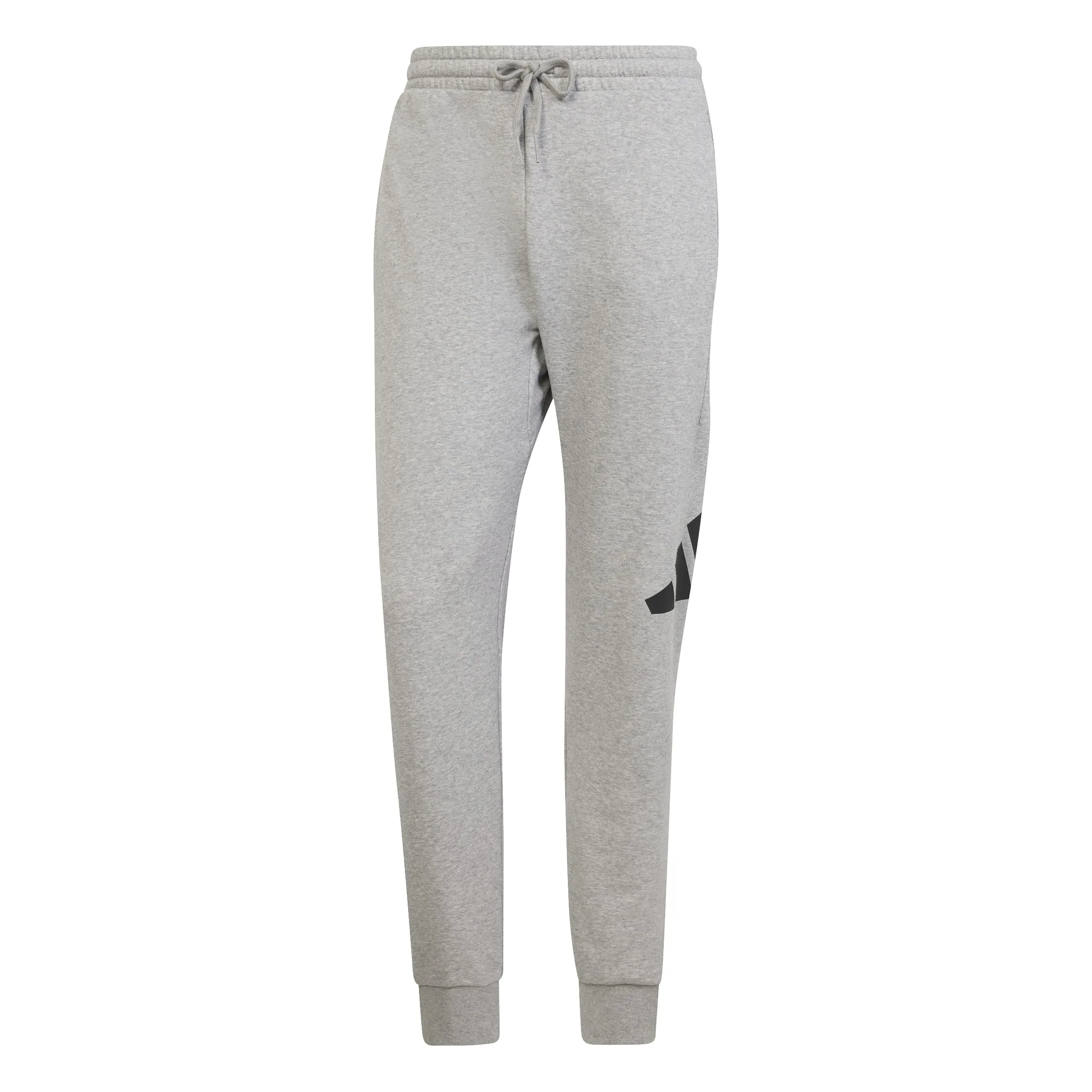 adidas Essentials Big Logo French Terry Pant Uomo, Grigio Melange/Nero