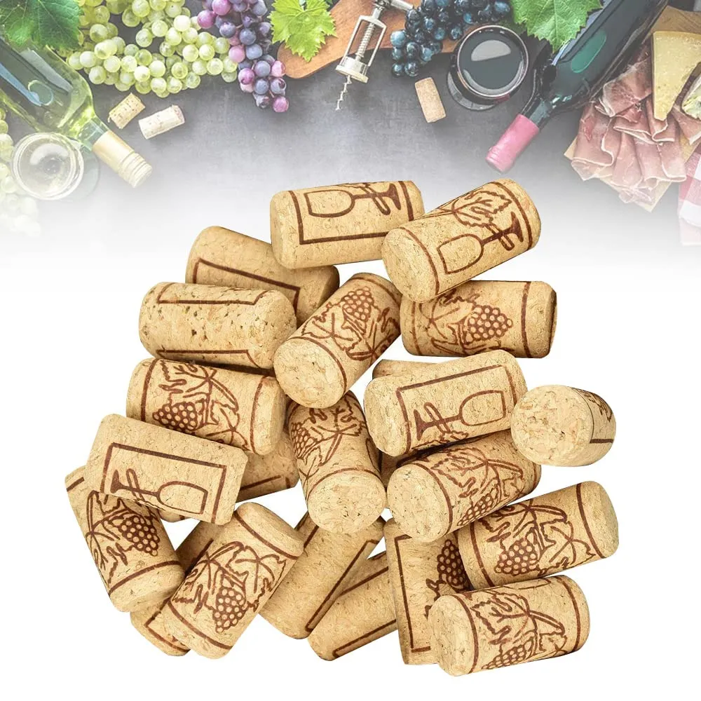 Skytowards - Set da 100 Tappi in Sughero Conico Naturale per Vino, Artigianato e Decorazioni