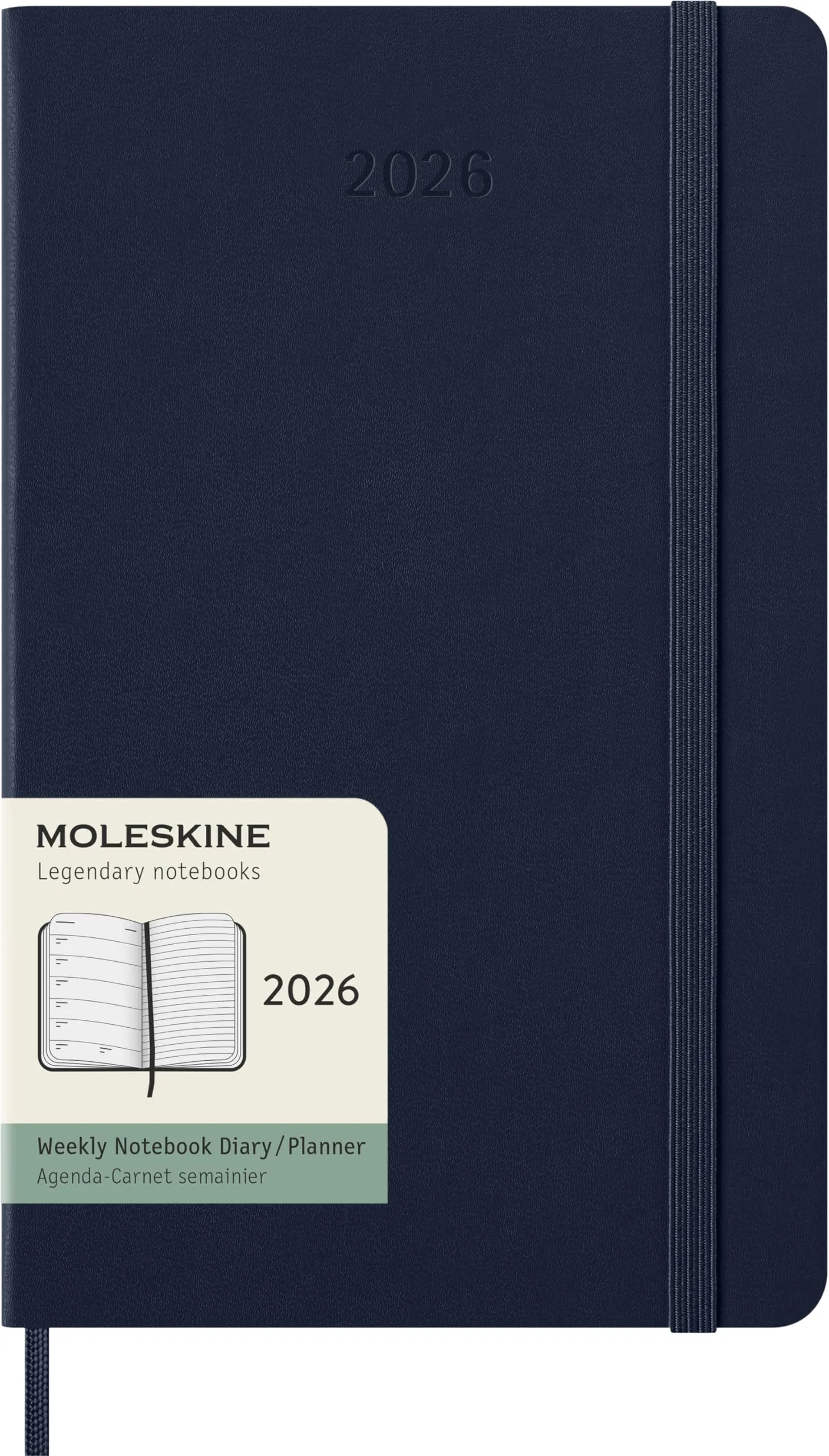 Moleskine Agenda Settimanale 2026 Large Blu