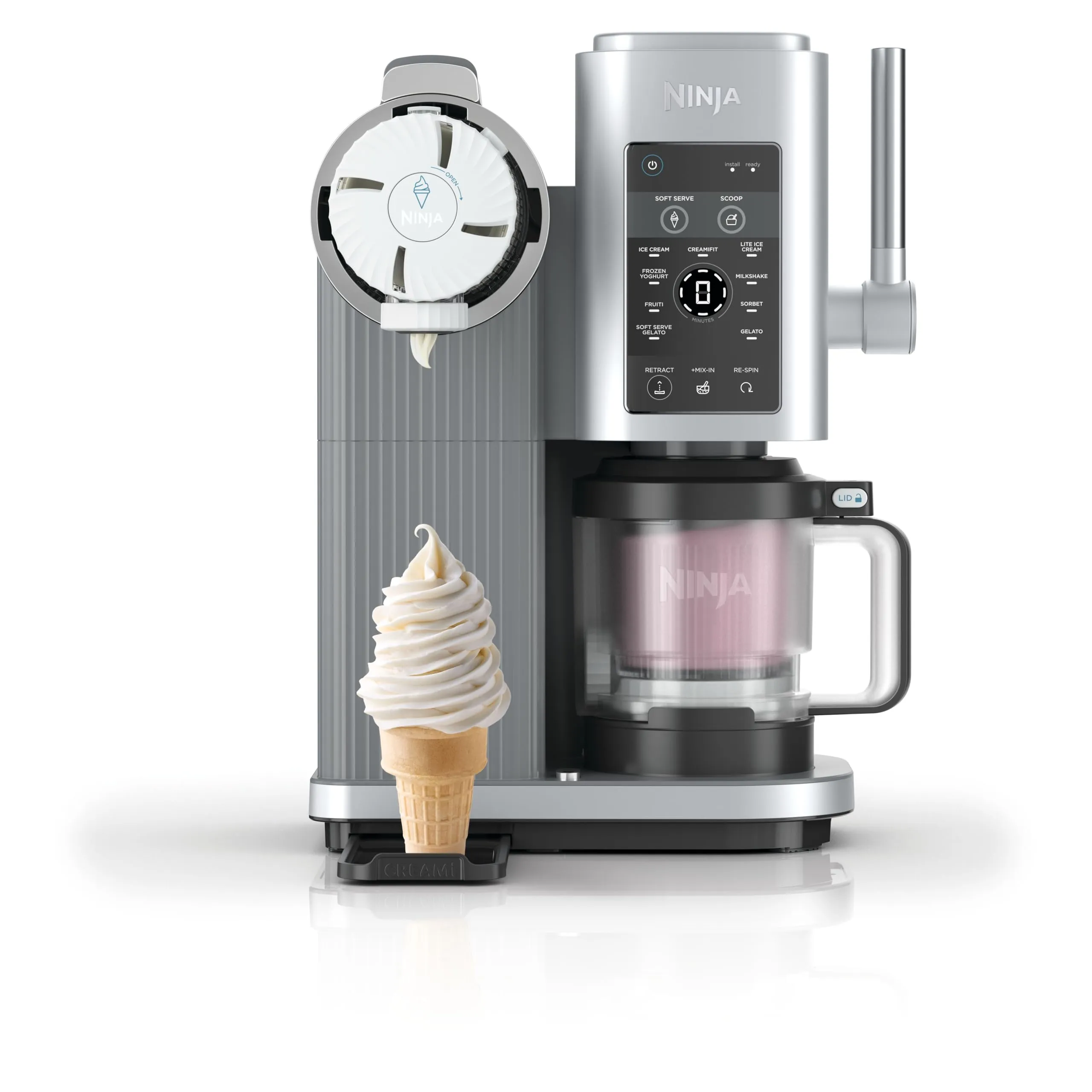 Ninja Swirl by CREAMi NC701EU, Gelatiera Multifunzione con 2 Vasetti