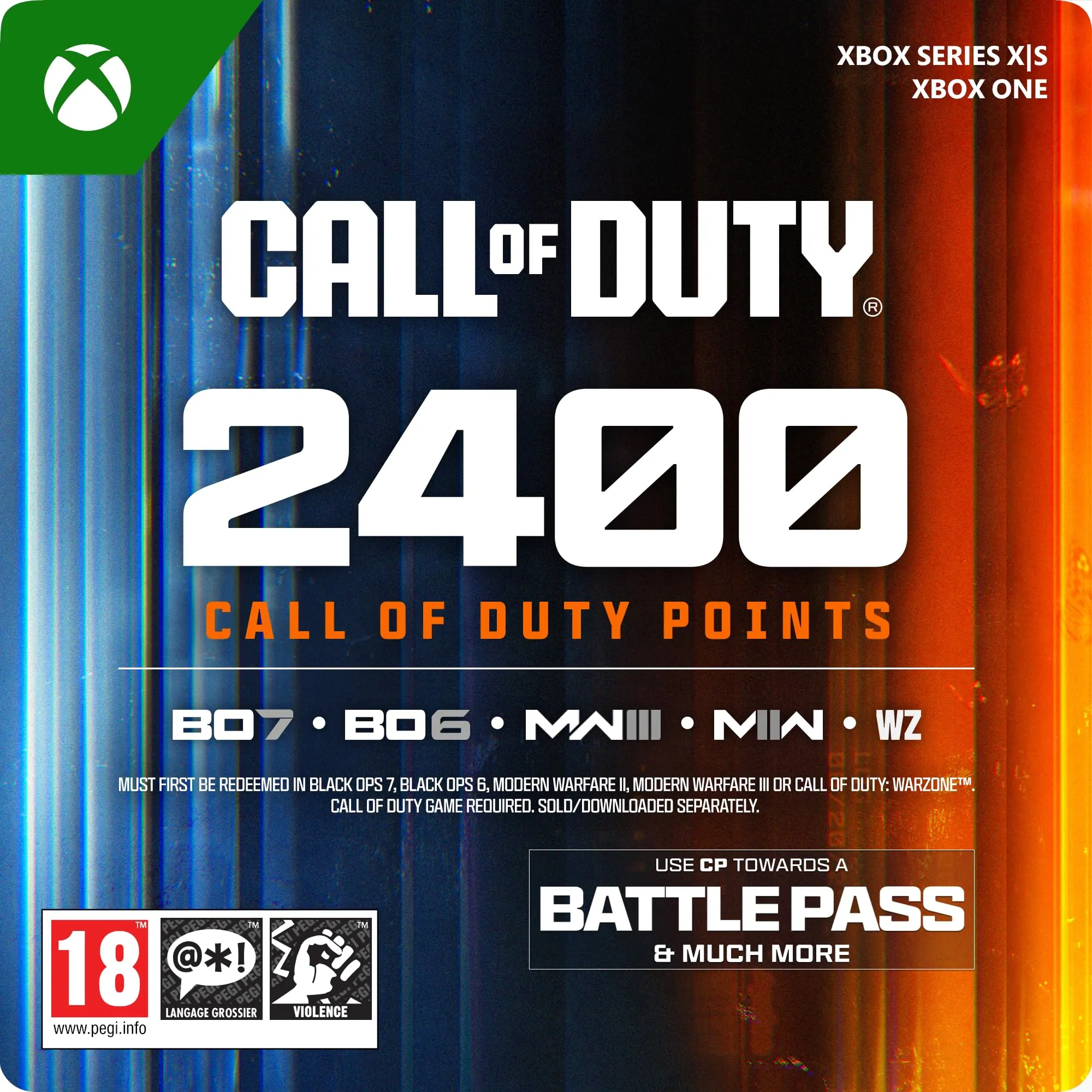 2.400 Punti Call of Duty - Xbox One/Series X|S - Codice Download
