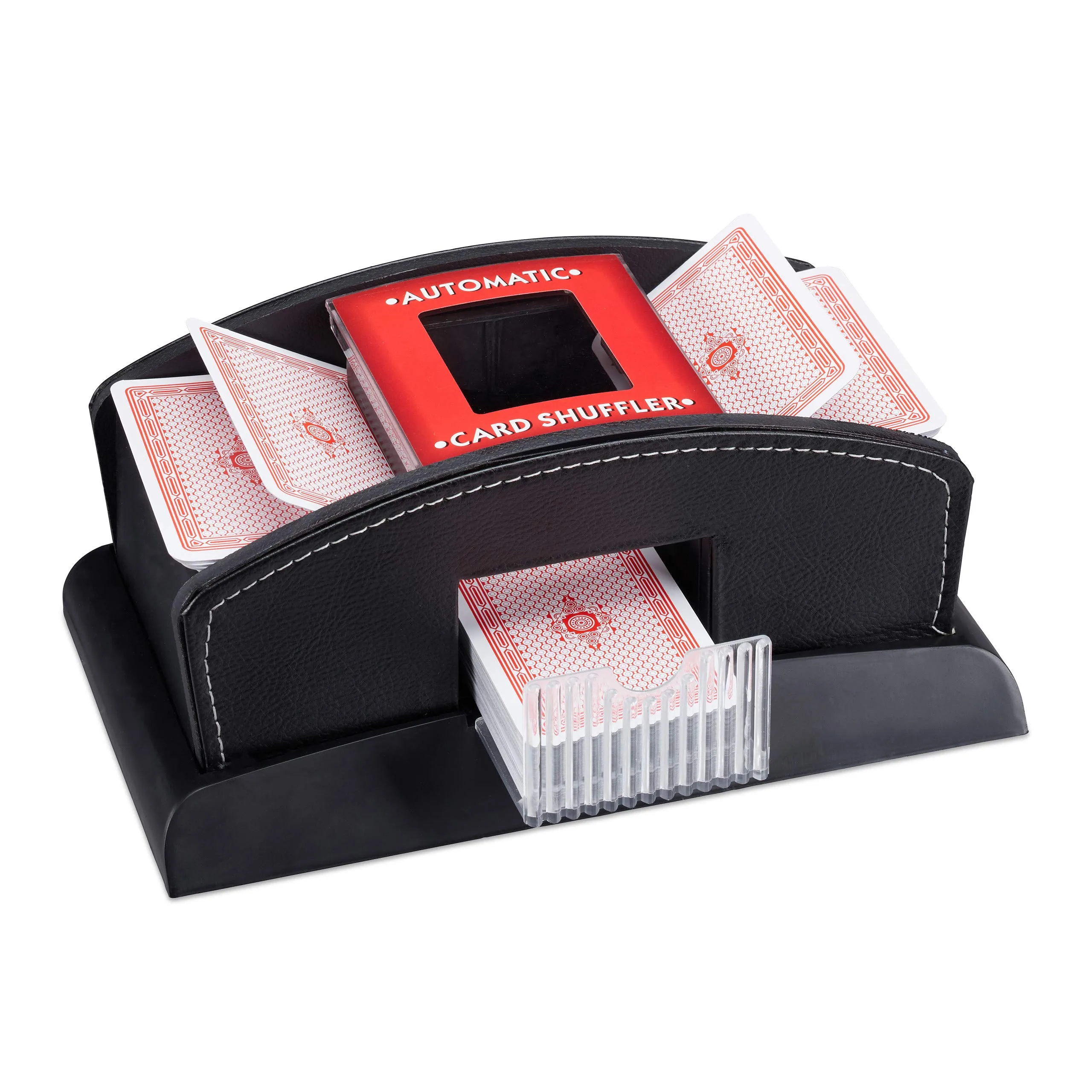 Relaxdays Mescolatore Automatico di Carte - Nero