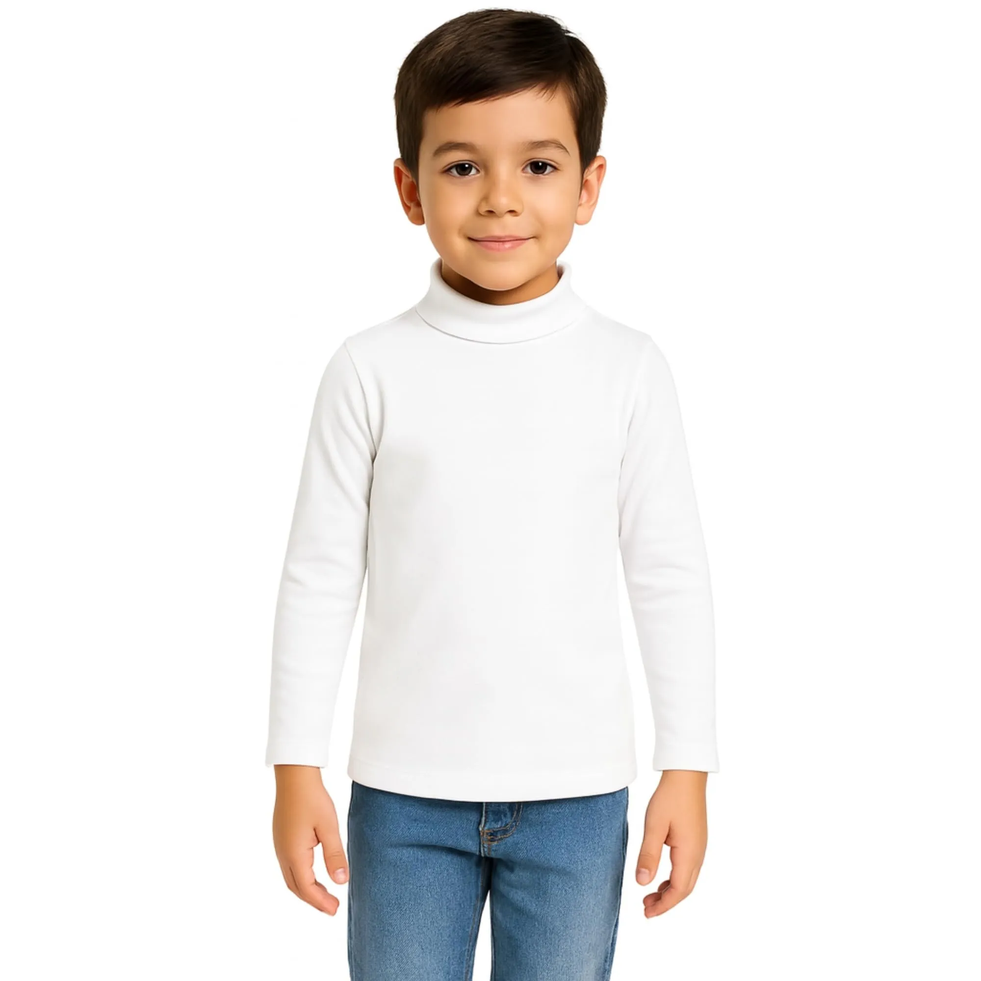 Intimitaly Lupetto Caldo Cotone Bambino/a - Collo Alto e Morbido