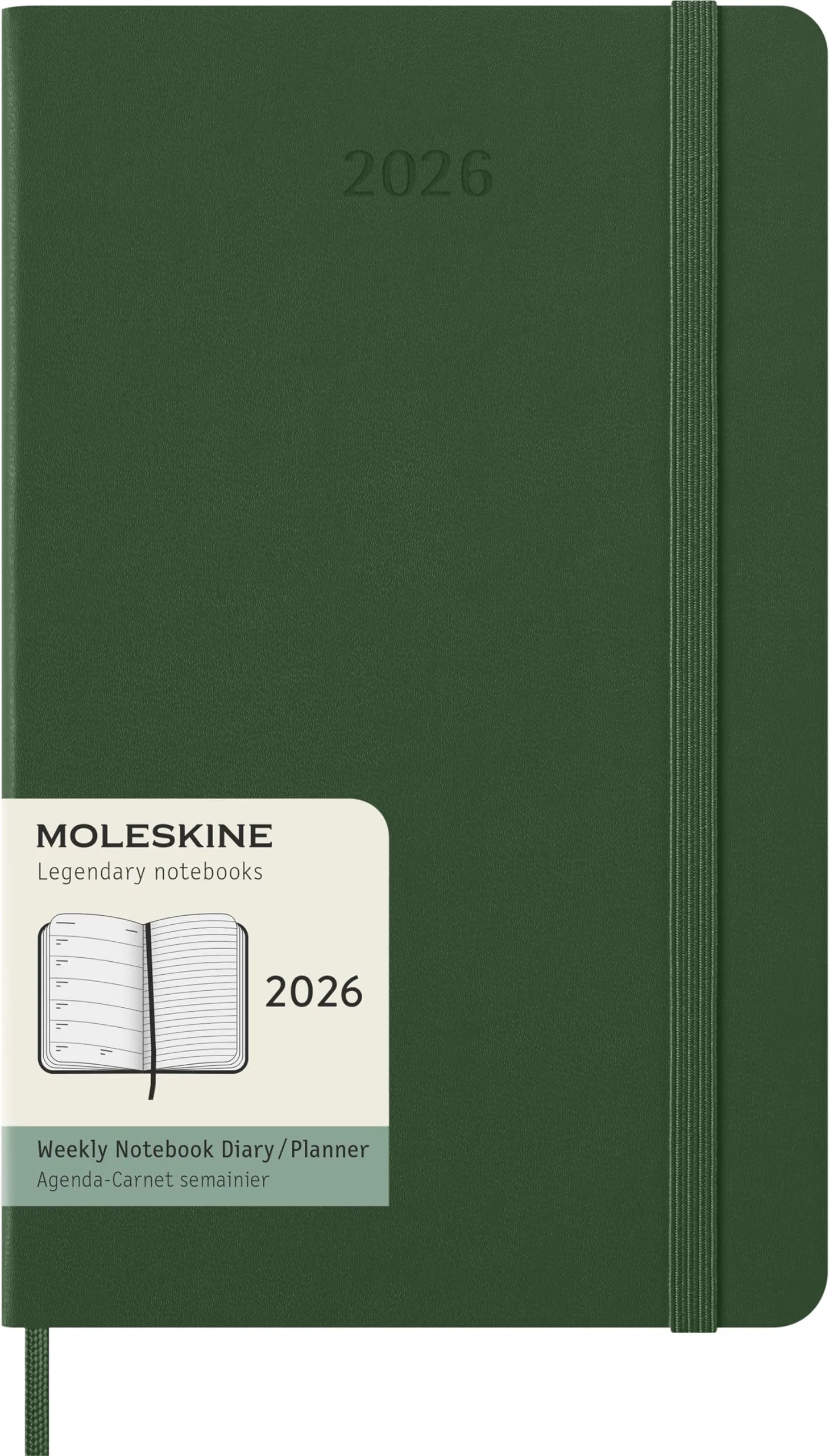 Moleskine Agenda Settimanale 2026 Verde Large